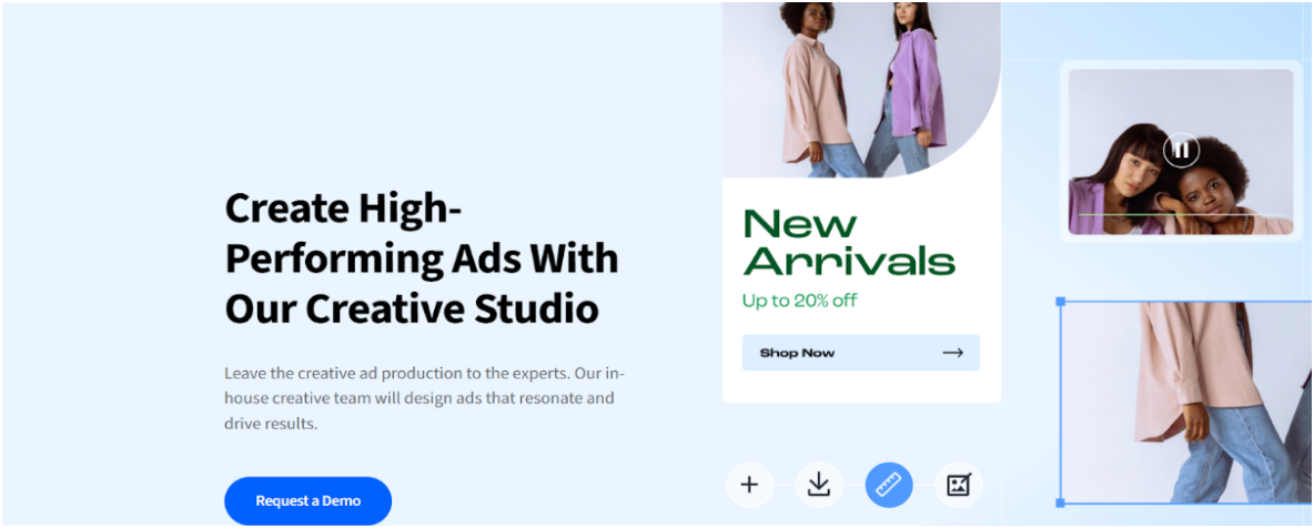 StackAdapt creative studio feature