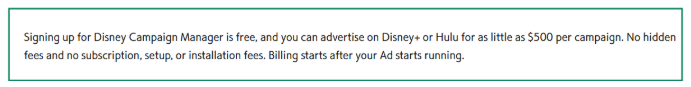Hulu minimum budget requirements