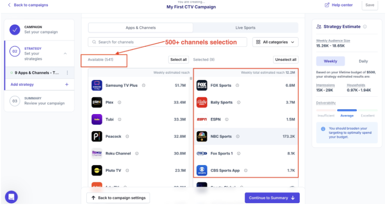 Vibe.co channels