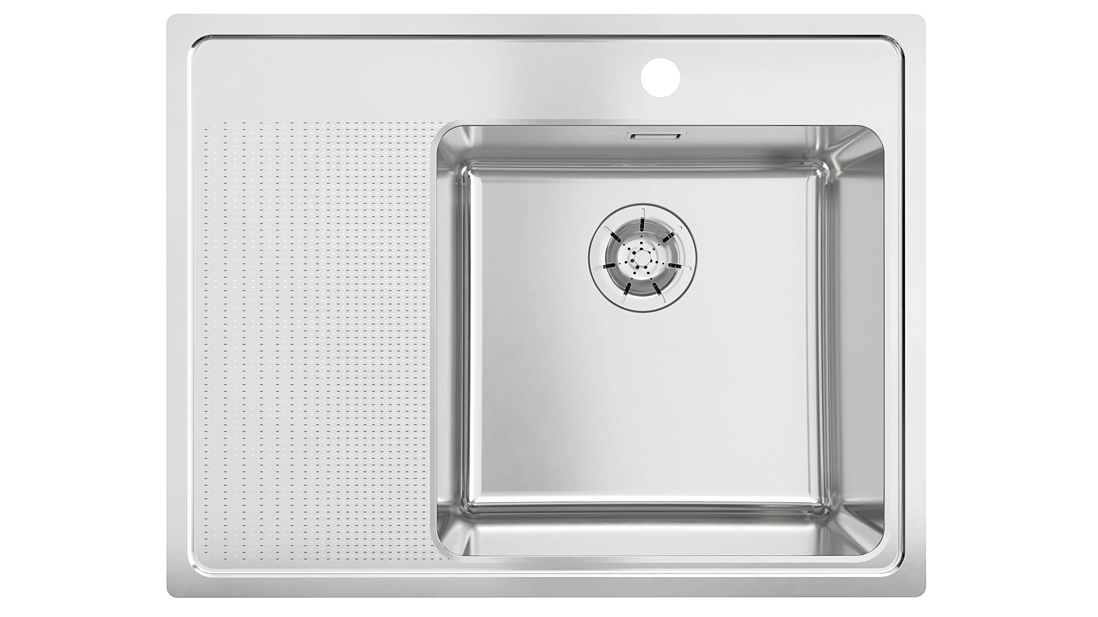 Diskbänk i rostfritt stål