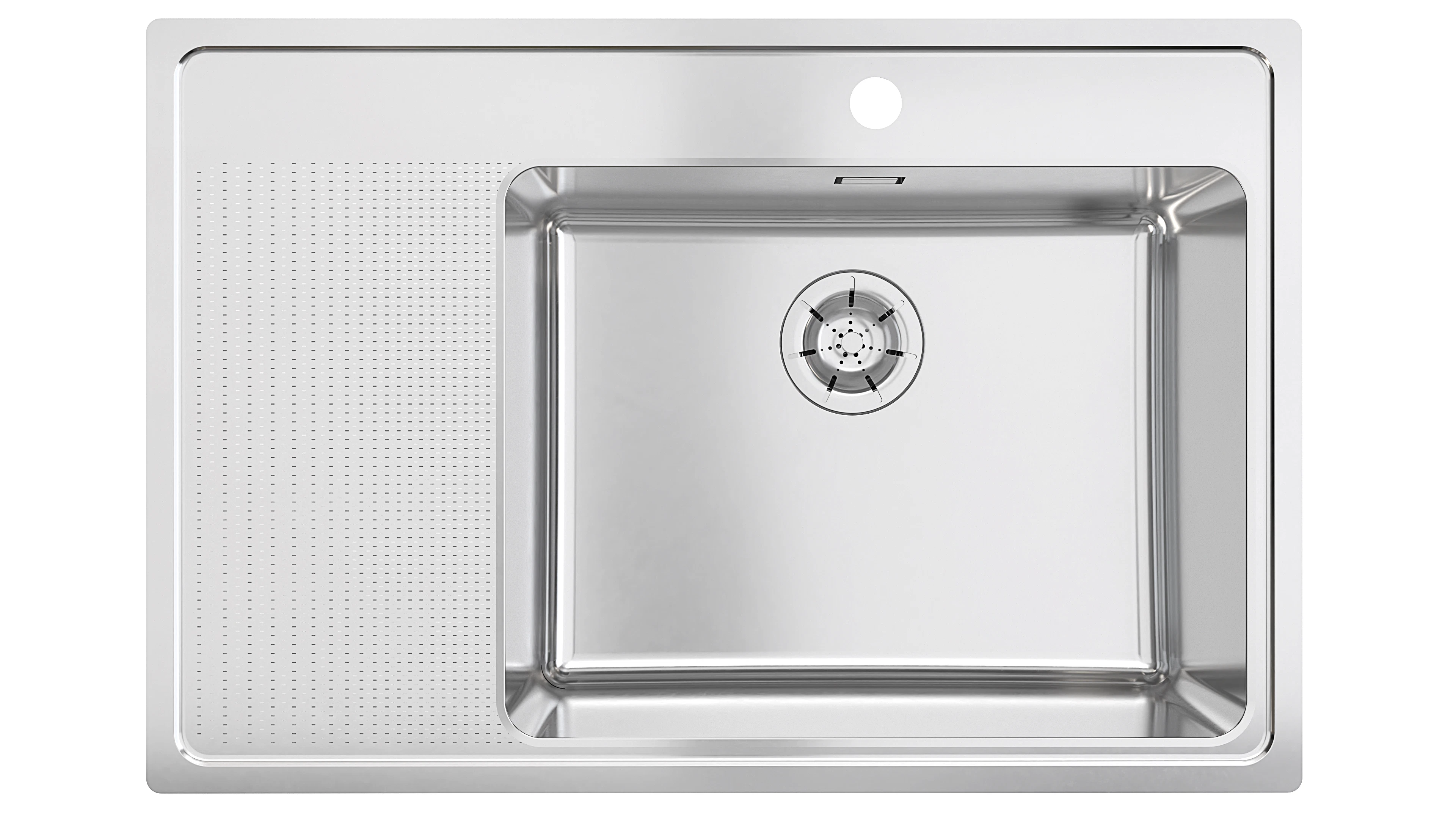 Diskbänk i rostfritt stål