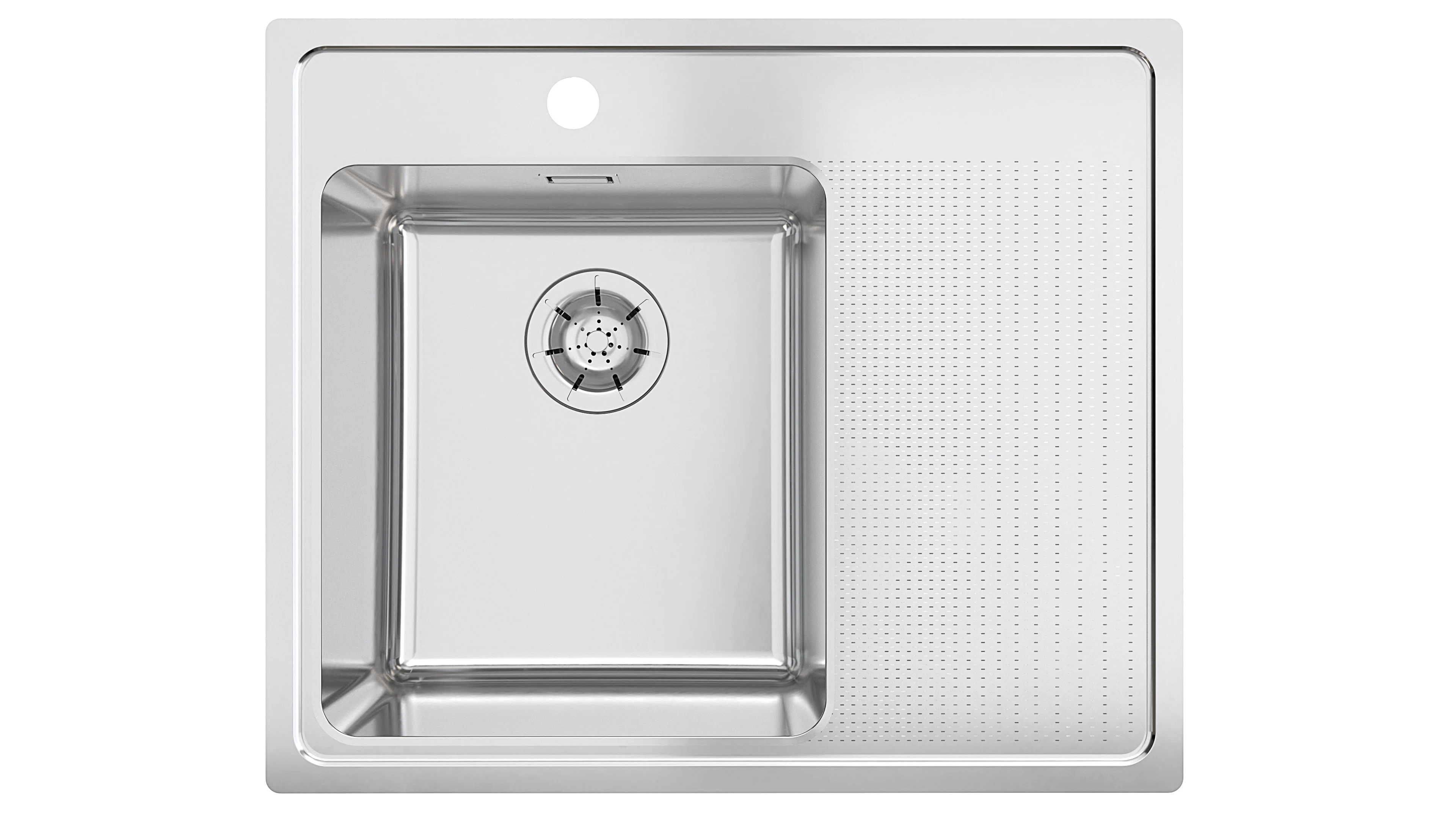 Diskbänk i rostfritt stål