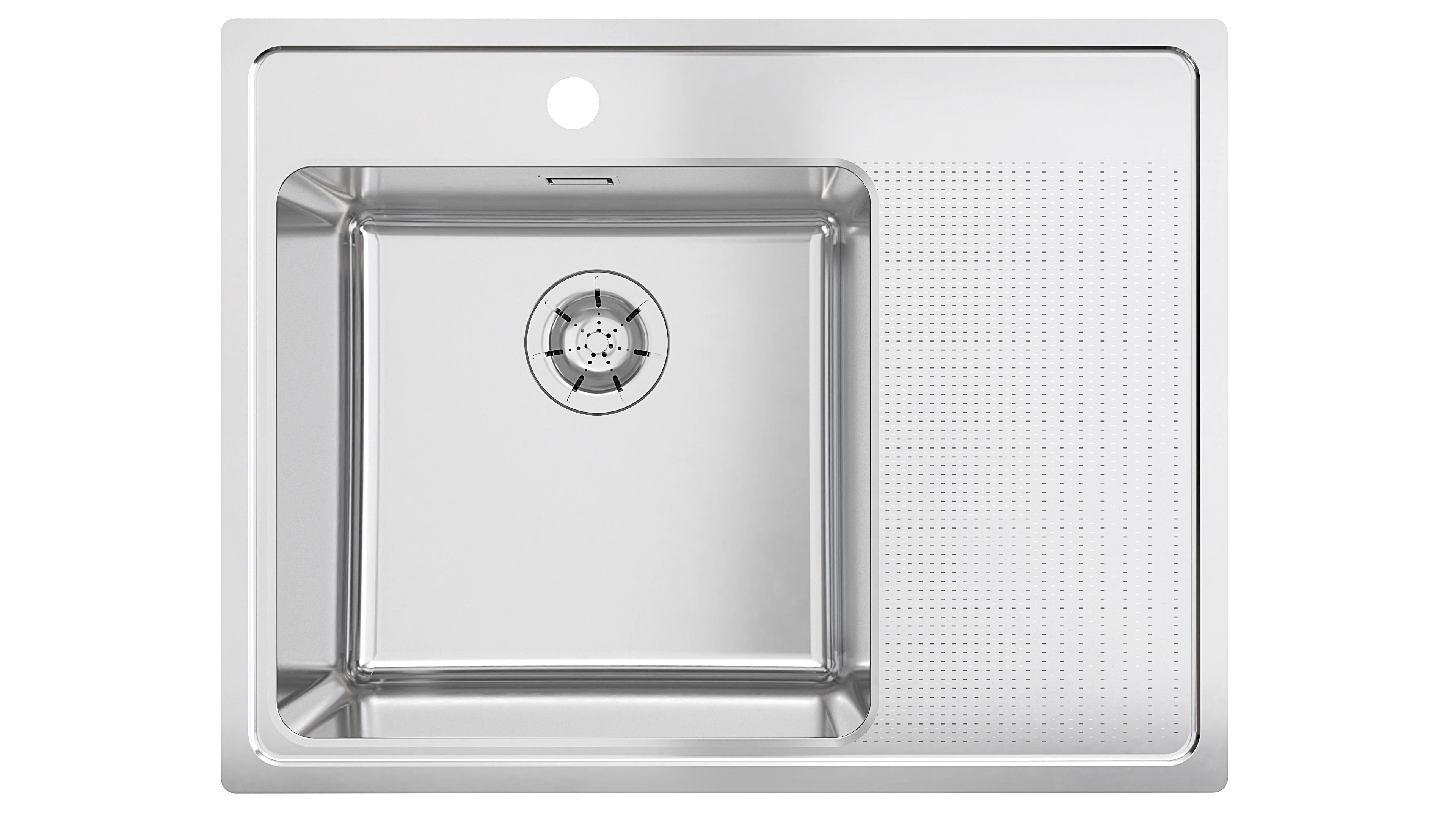 Diskbänk i rostfritt stål