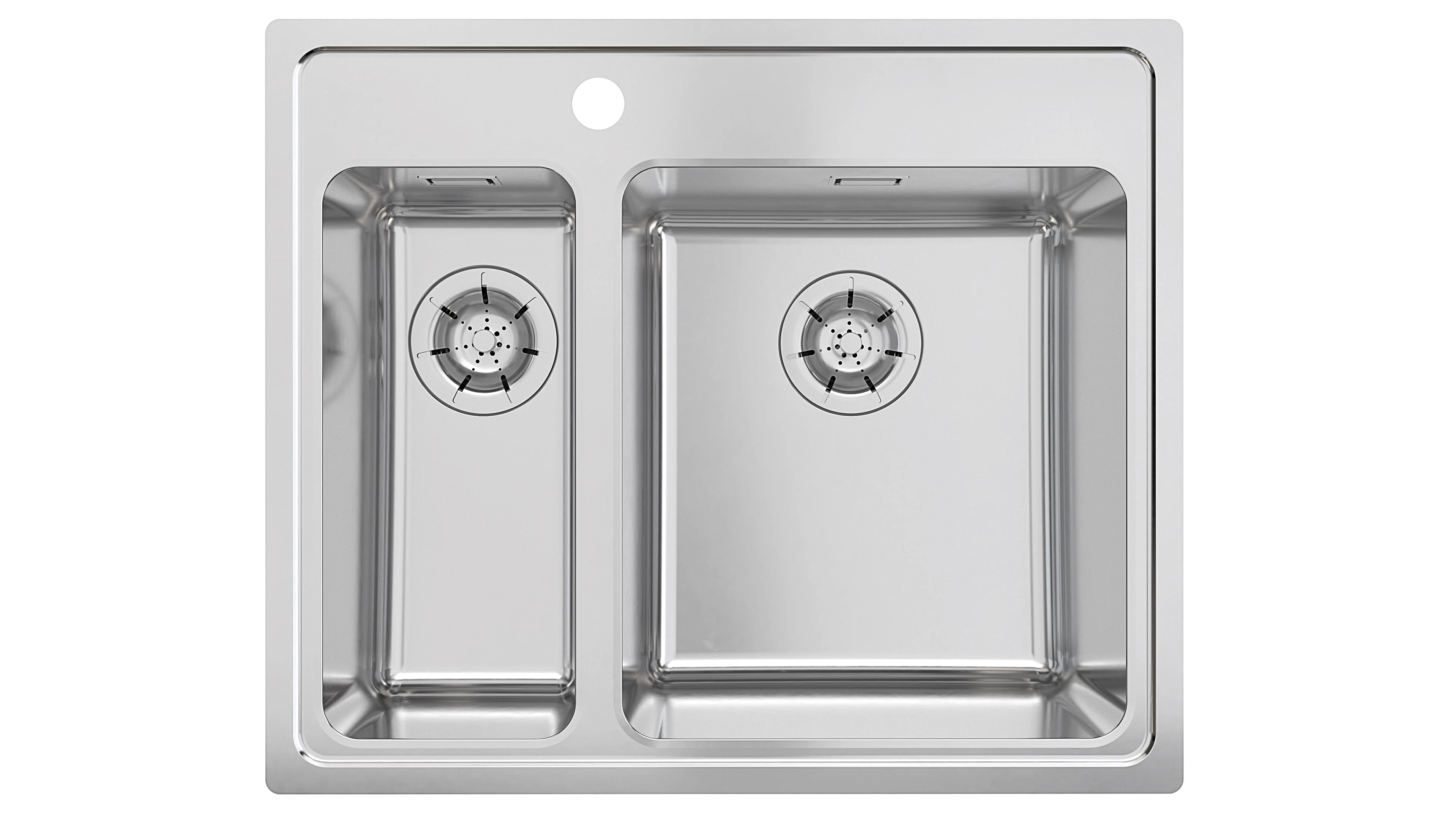 Diskbänk i rostfritt stål