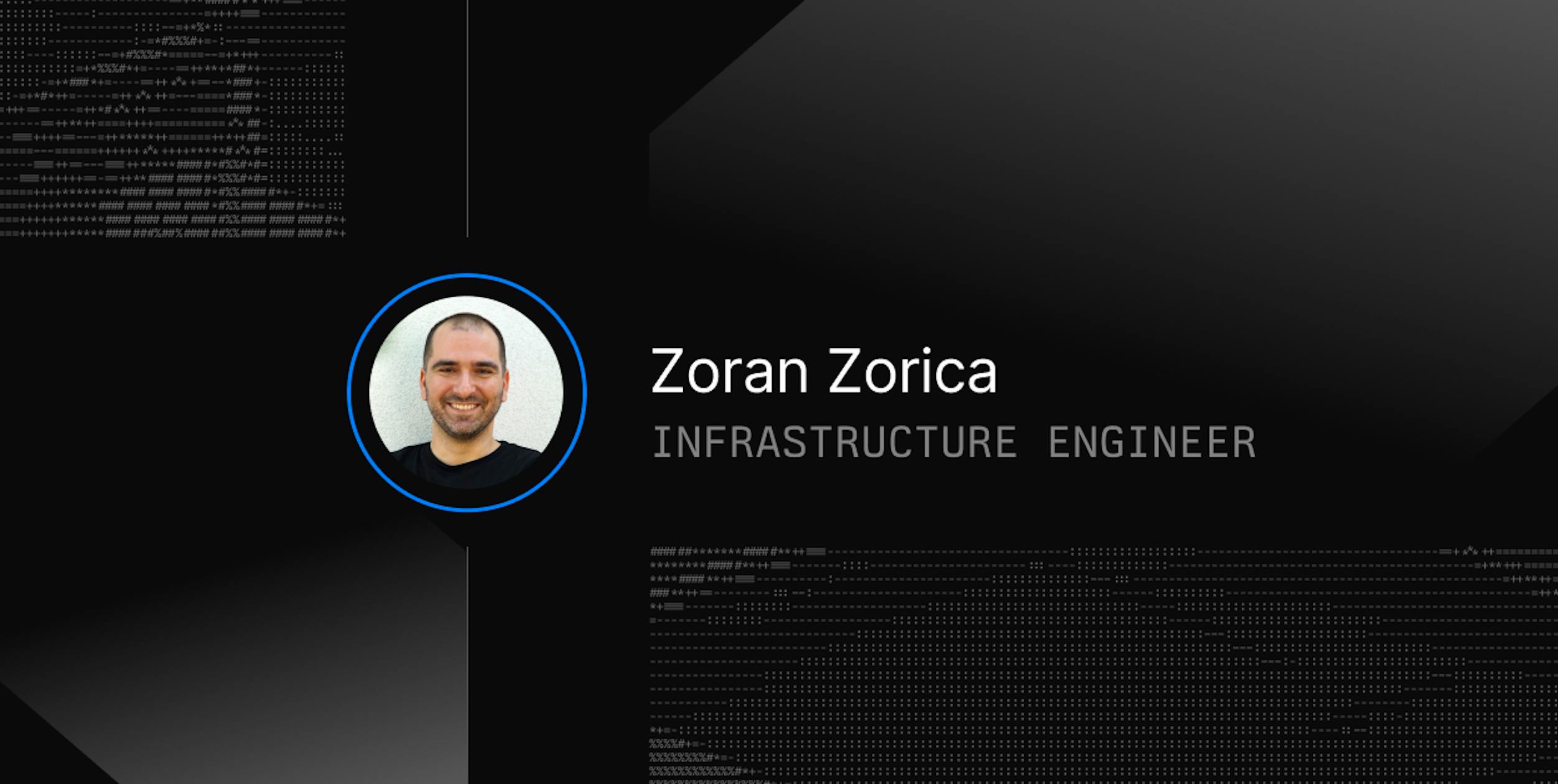 Zoran Zorica Senior Infrastructure Engineer at Daytona