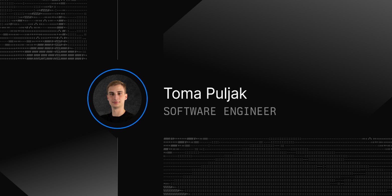 Toma Puljak, software engineer at Daytona