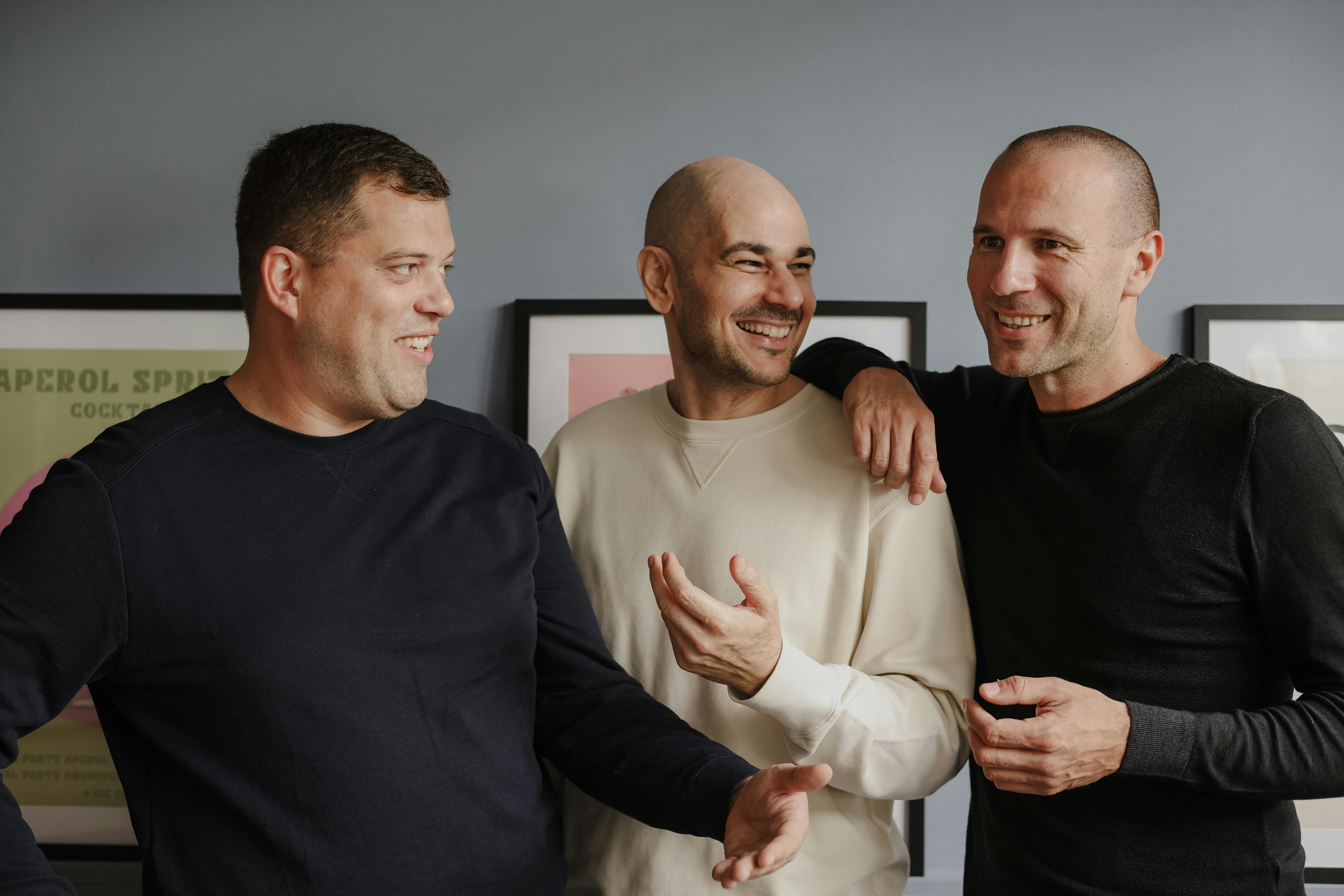 Daytona CEO Ivan Burazin flanked by Chef Architect Goran Draganic (left) and Vedran Jukic (CTO)