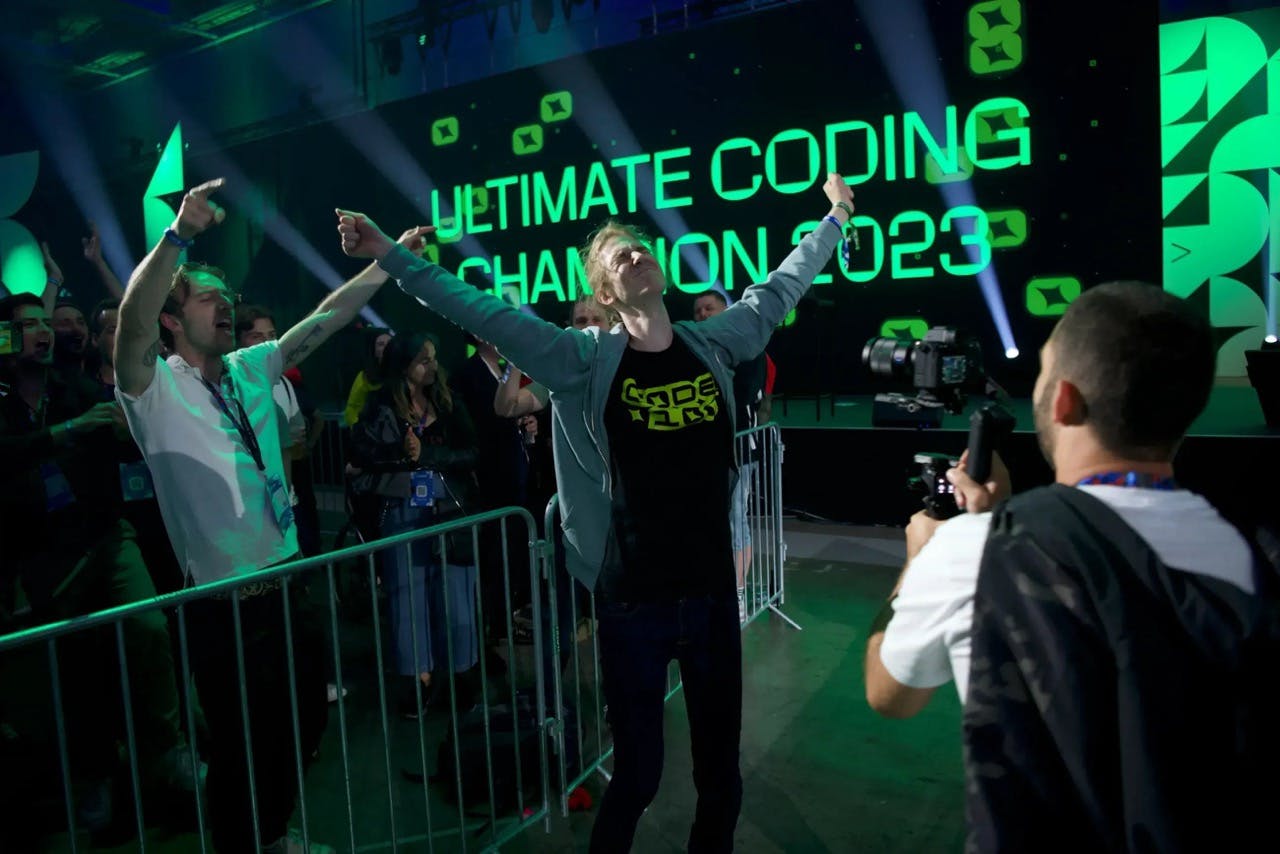 Felix Wotschofsky, the winner of the CODE100 competition