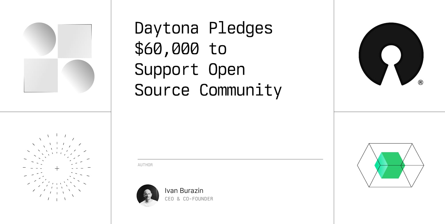 Daytona Pledges $60,000 to Support Open Source Community