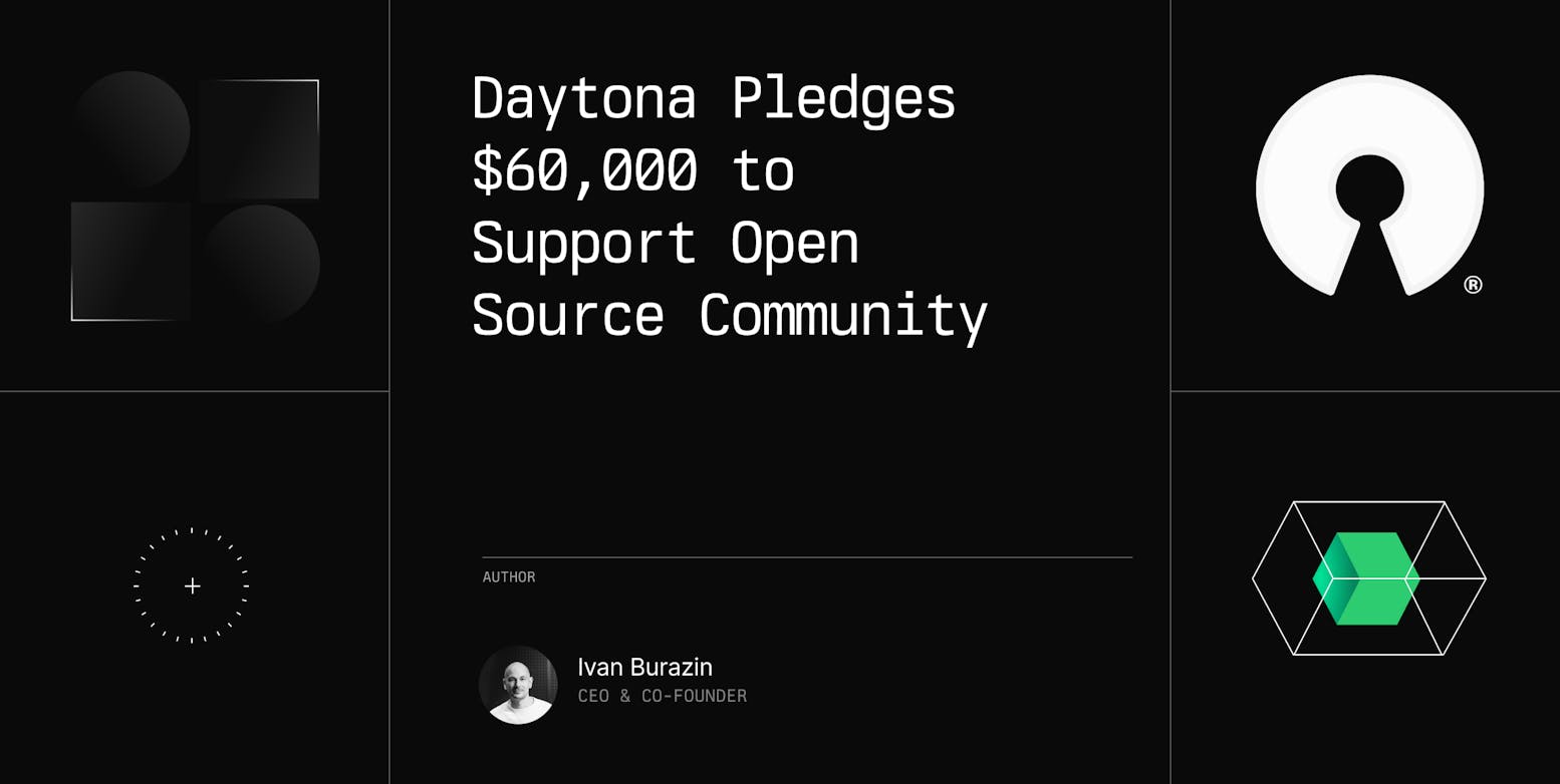 Daytona Pledges $60,000 to Support Open Source Community