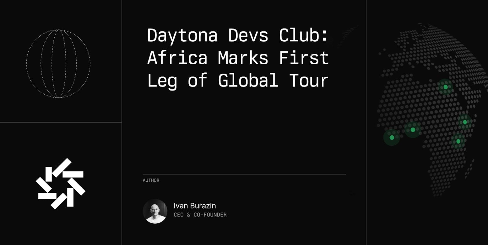 Daytona Dev Club: Global Tour Returns to Africa