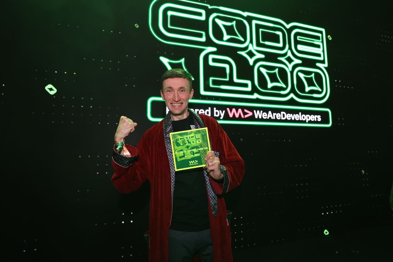CODE100 Berlin Champion Vladyslav Krasnolutskyi, photo by Ivana Spiridonovic