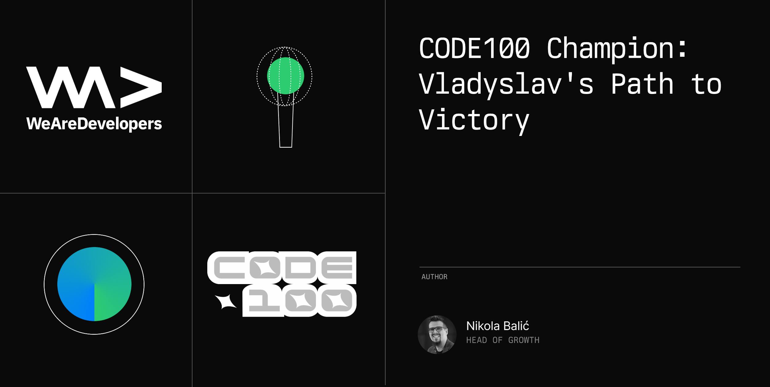 CODE100 Champion: Vladyslav's Path to Victory
