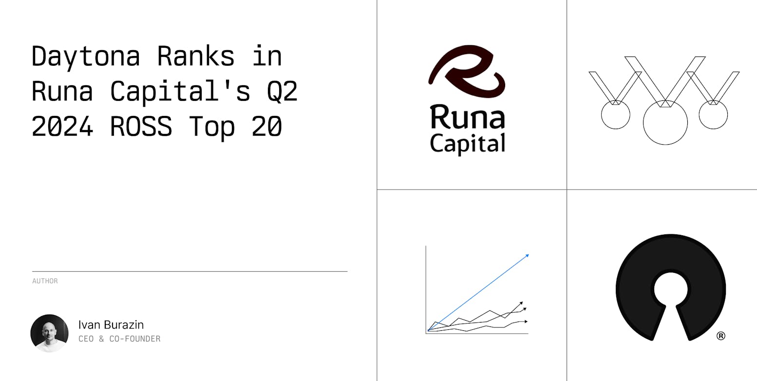 Daytona Ranks in Runa Capital's Q2 2024 ROSS Top 20