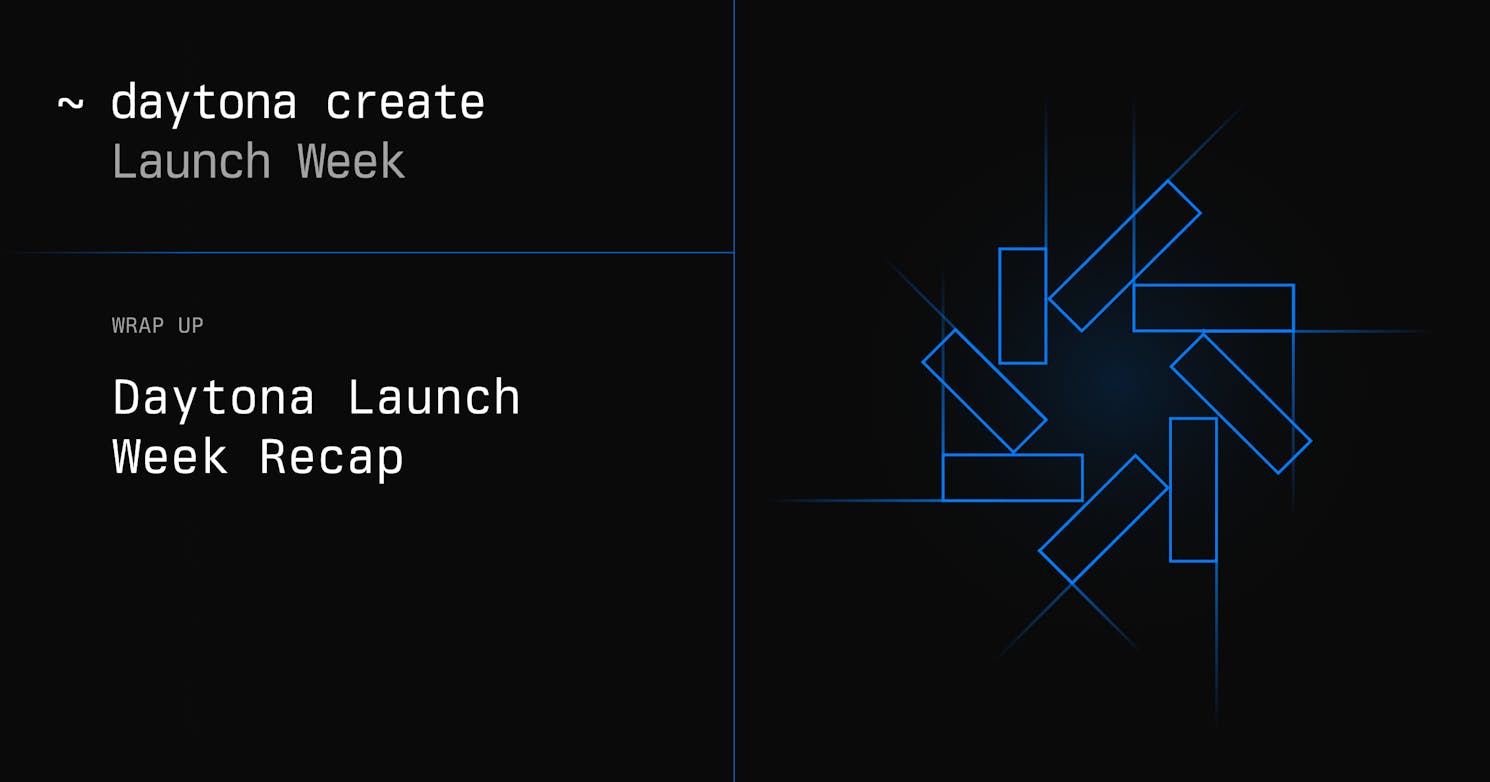 Daytona Launch Week Recap: A Week of Creation