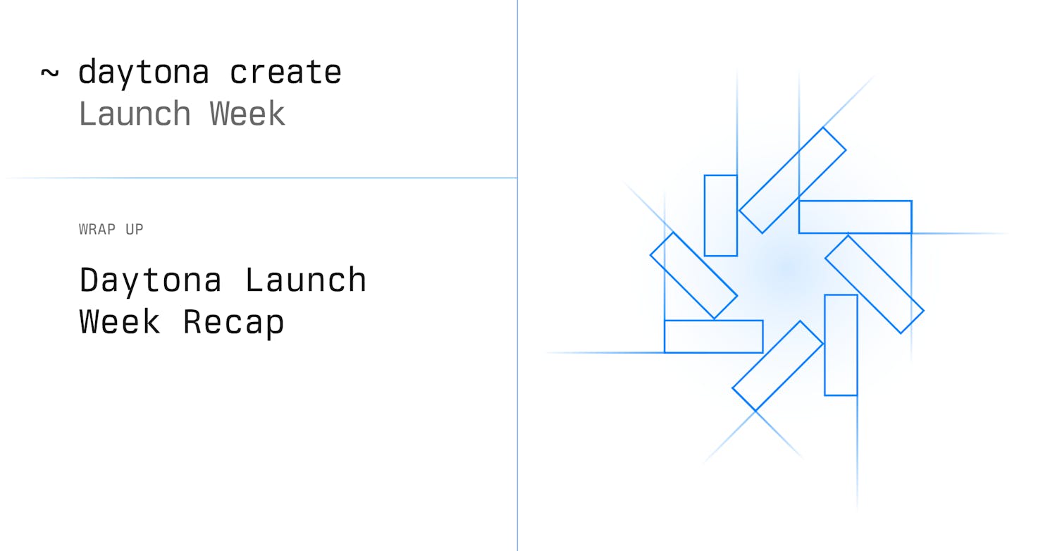 Daytona Launch Week Recap: A Week of Creation