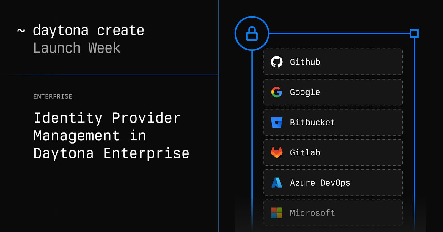 Advanced Identity Provider Management in Daytona Enterprise