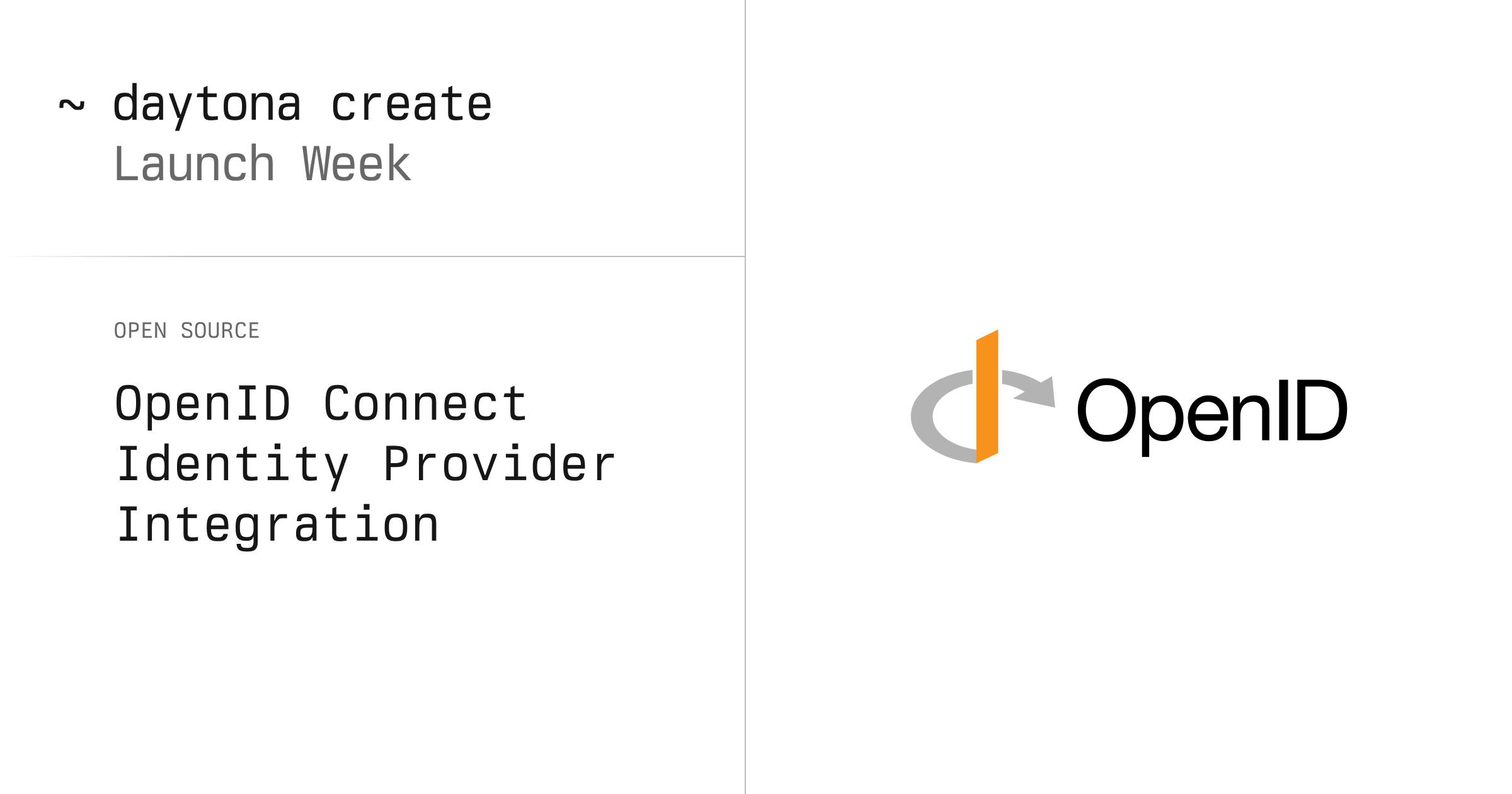 Daytona Enterprise Integration with OpenID Connect