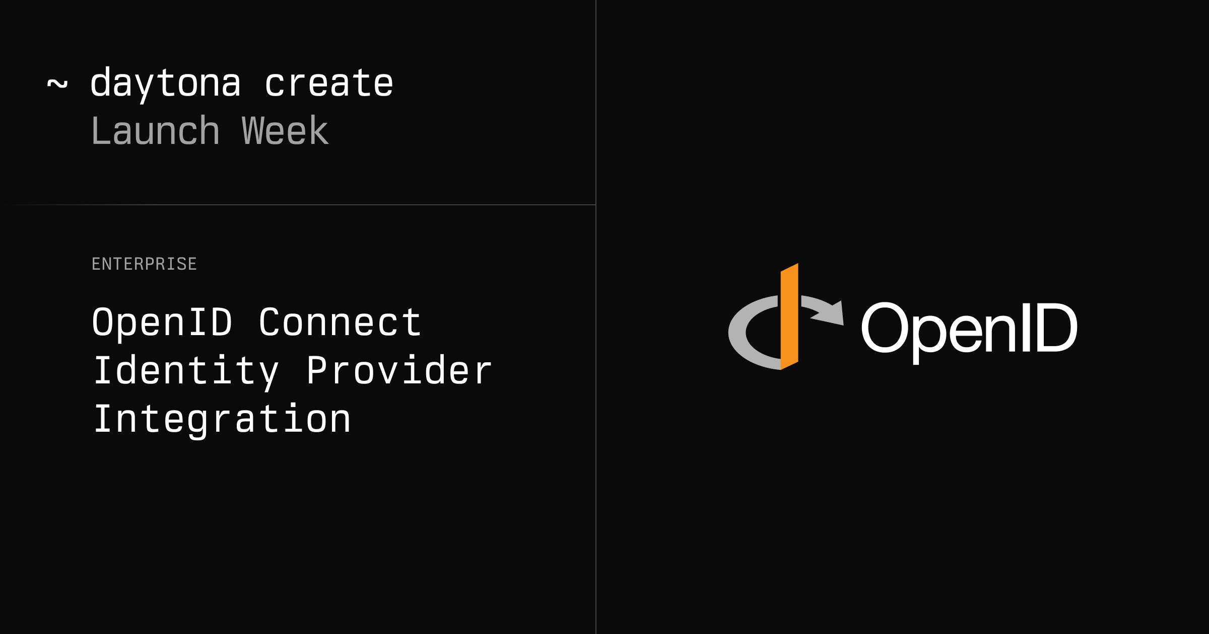Daytona Enterprise Integration with OpenID Connect