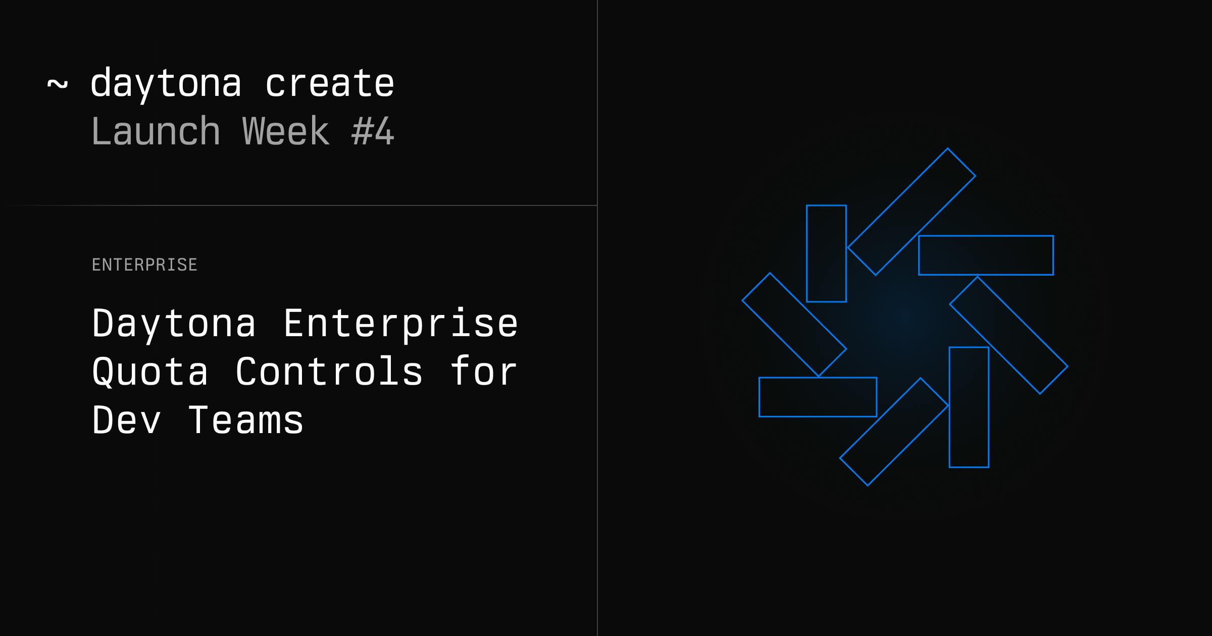 Daytona Enterprise Quota Controls for Dev Teams