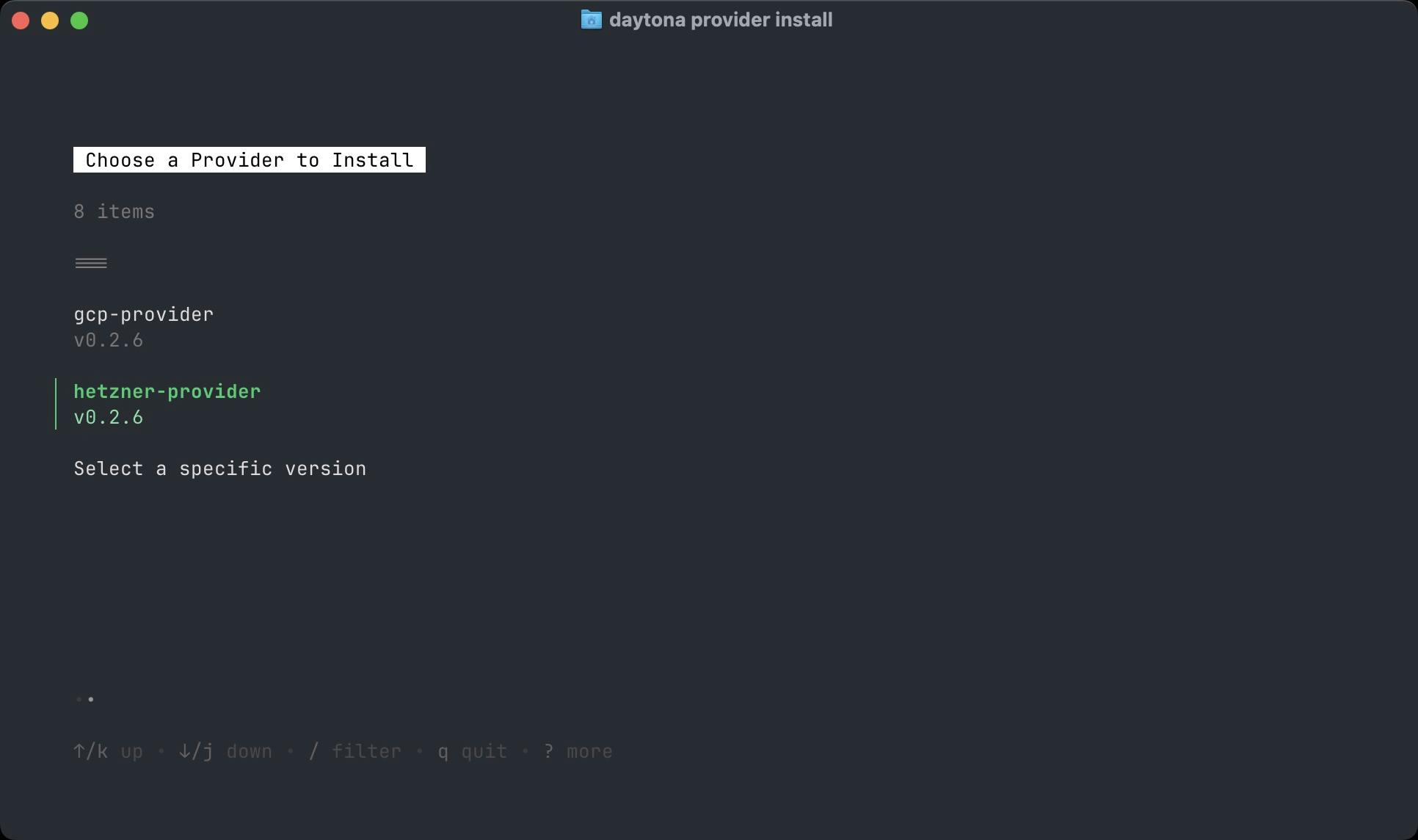 Installing Hetzner as Provider for Daytona Workspaces
