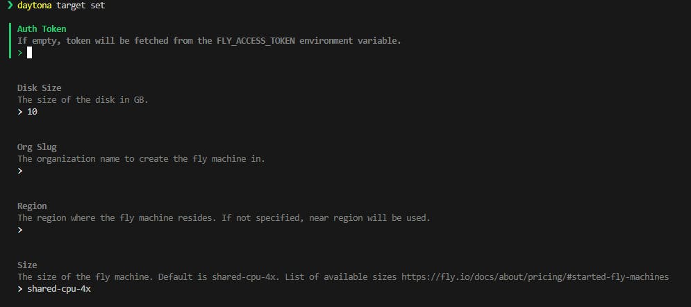 Fly Provider Configuration