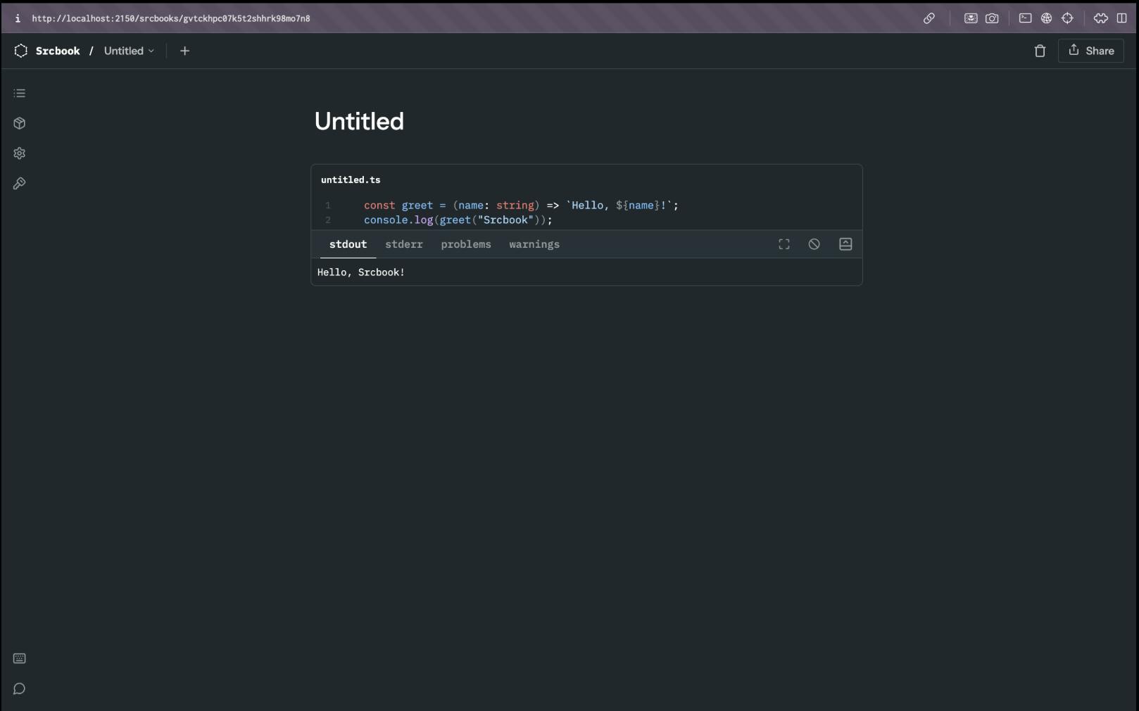 Srcbook Example