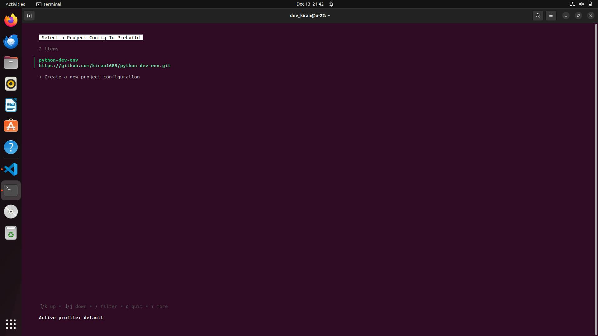 prebuilds add