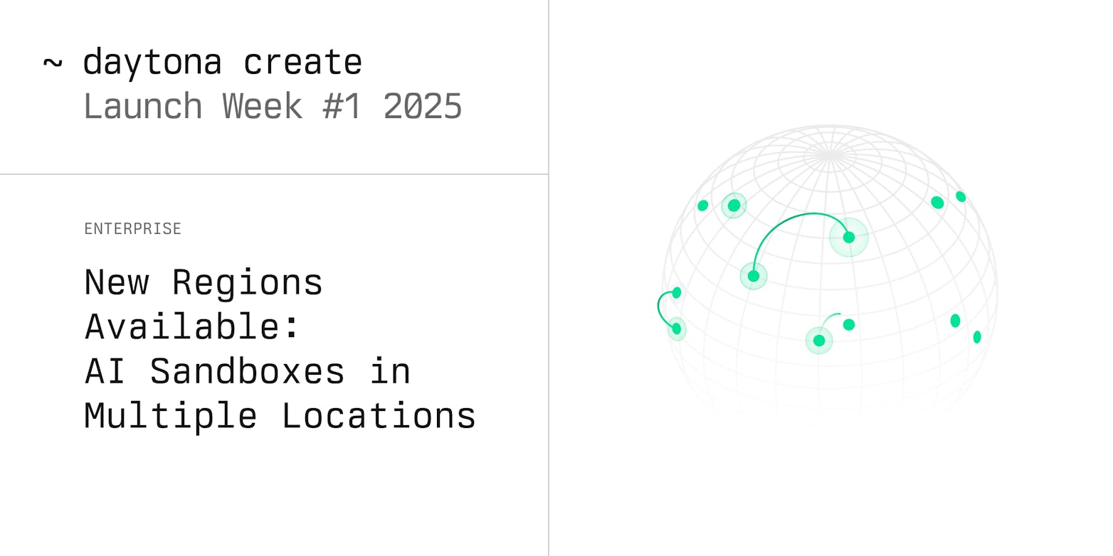 New Regions Available: AI Sandboxes in Multiple Locations