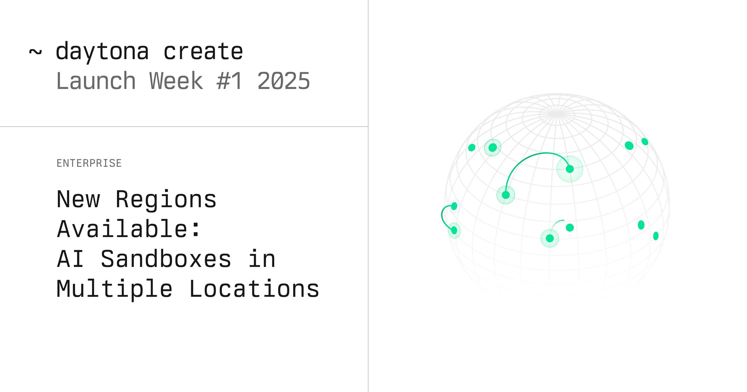 New Regions Available: AI Sandboxes in Multiple Locations