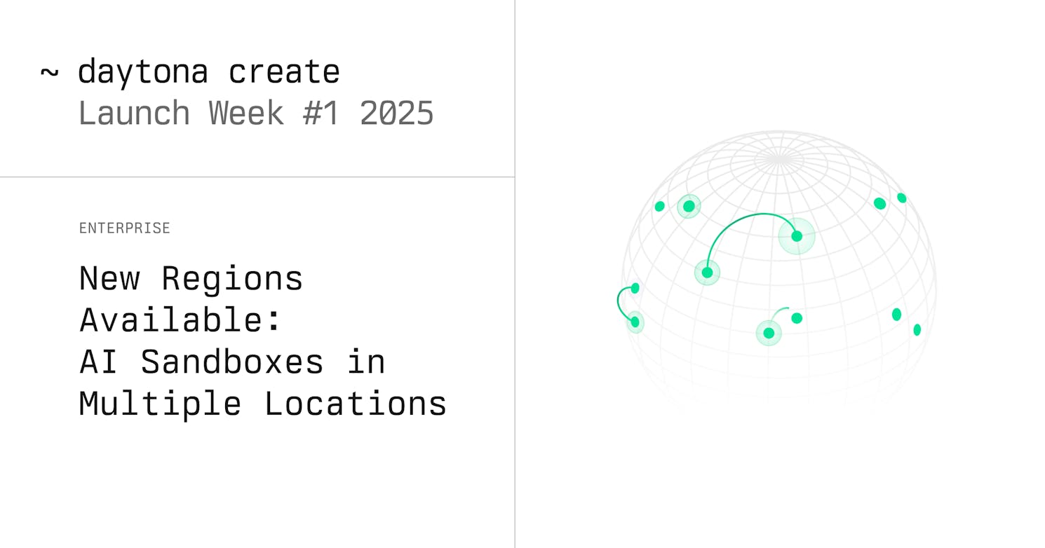 New Regions Available: AI Sandboxes in Multiple Locations
