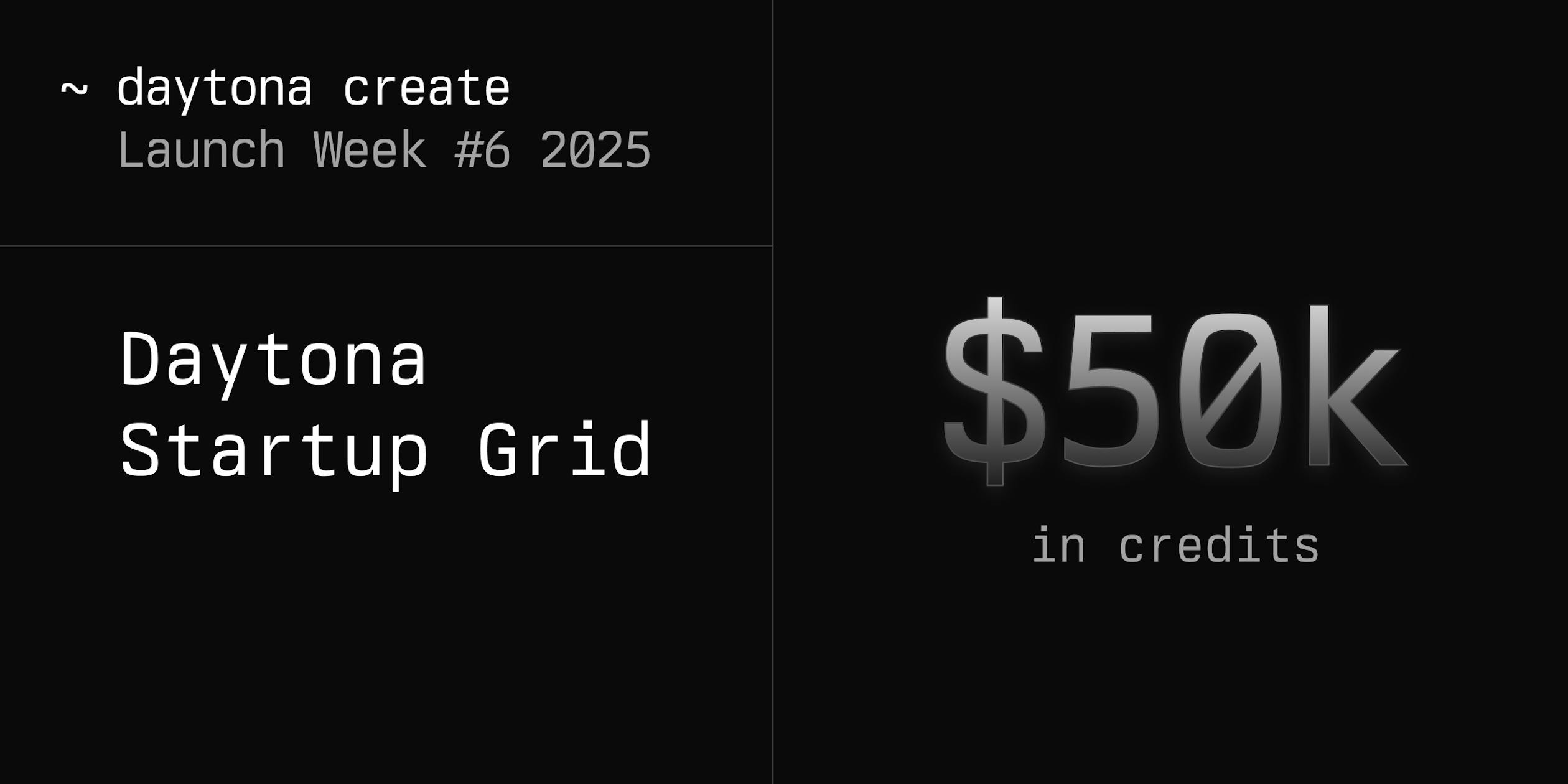 $50K to Build Future AI? Join the Daytona Startup Grid