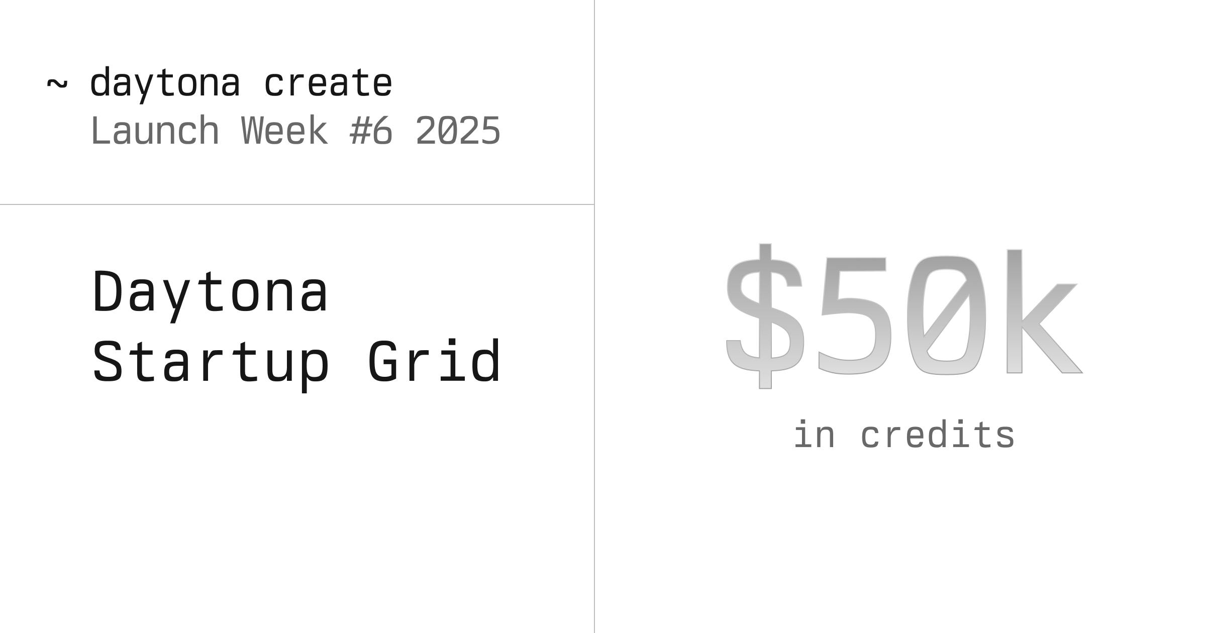 $50K to Build Future AI? Join the Daytona Startup Grid