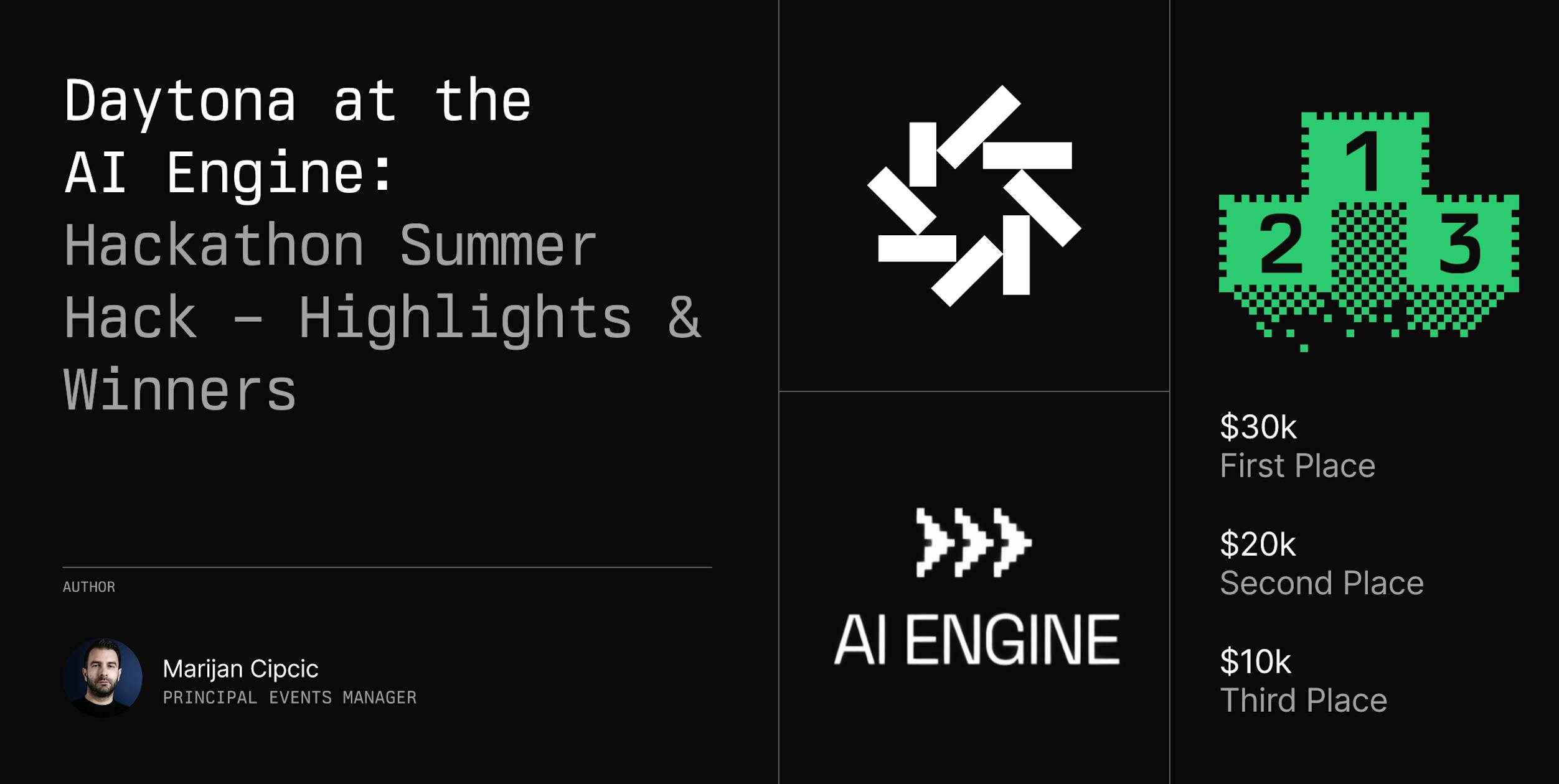 Daytona at the AI Engine Summer Hackathon