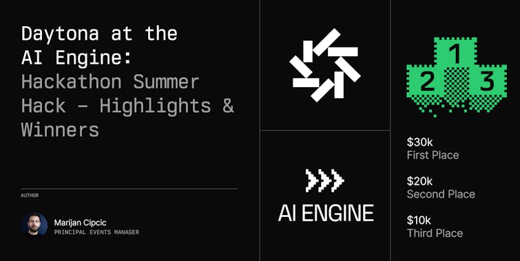 Daytona at the AI Engine Summer Hackathon