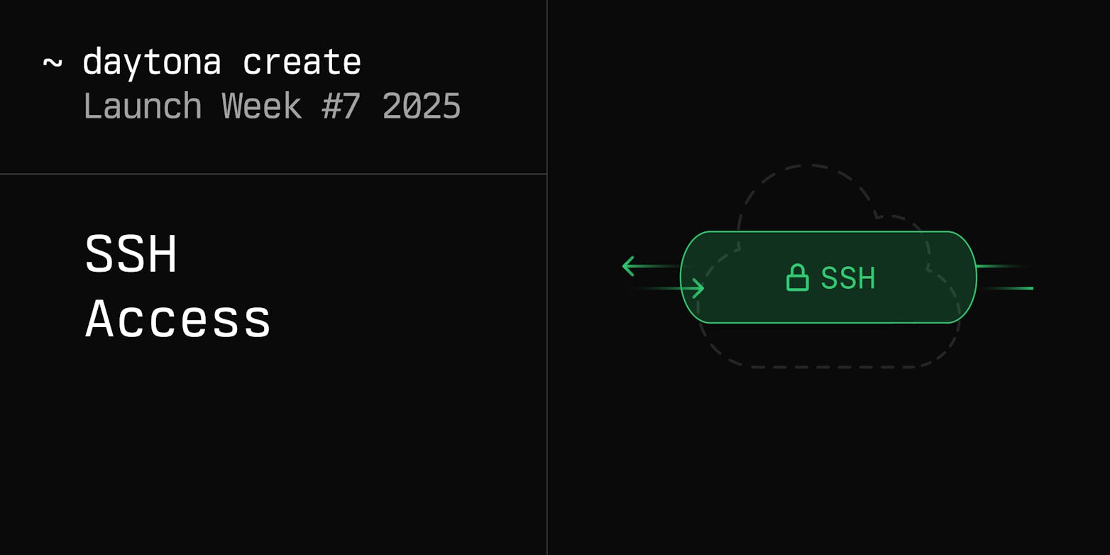 SSH Access on Daytona