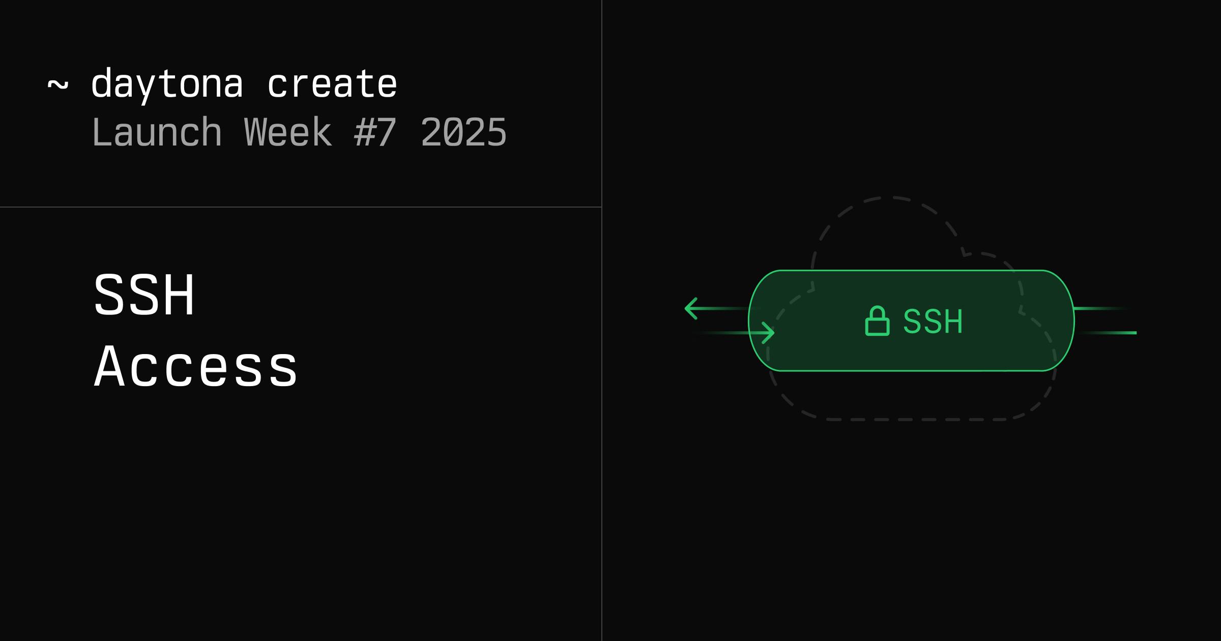 SSH Access on Daytona