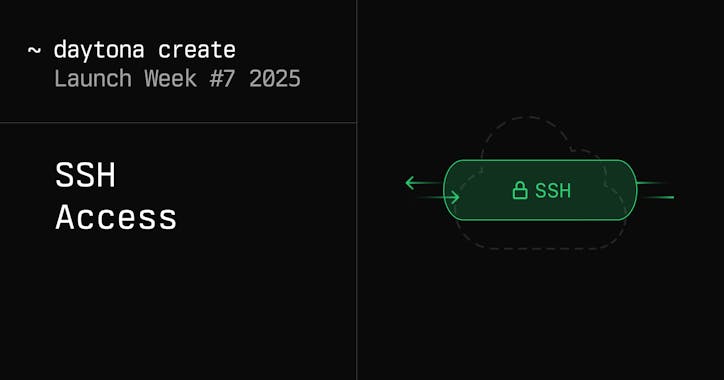 SSH Access on Daytona