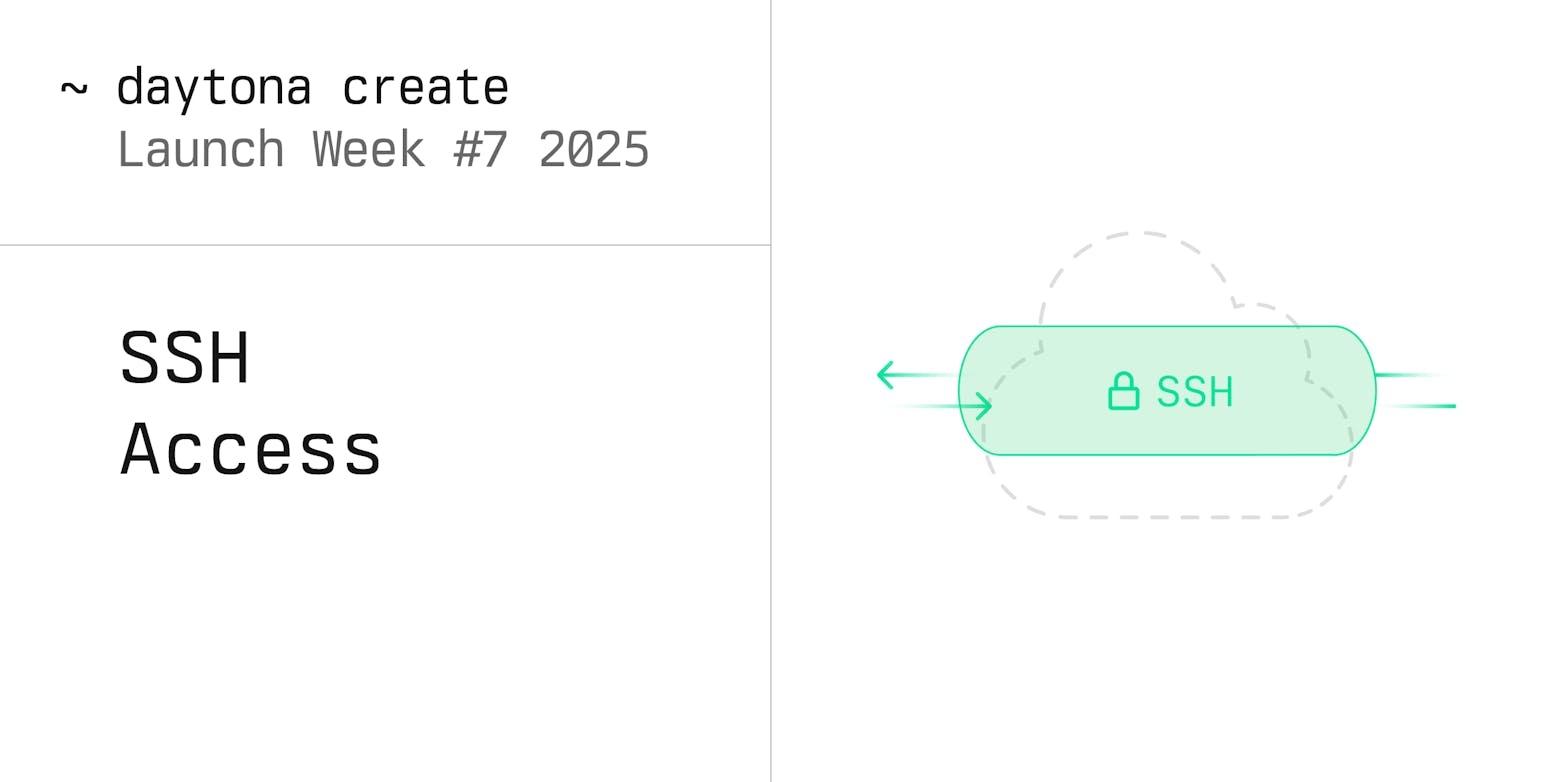 SSH Access on Daytona