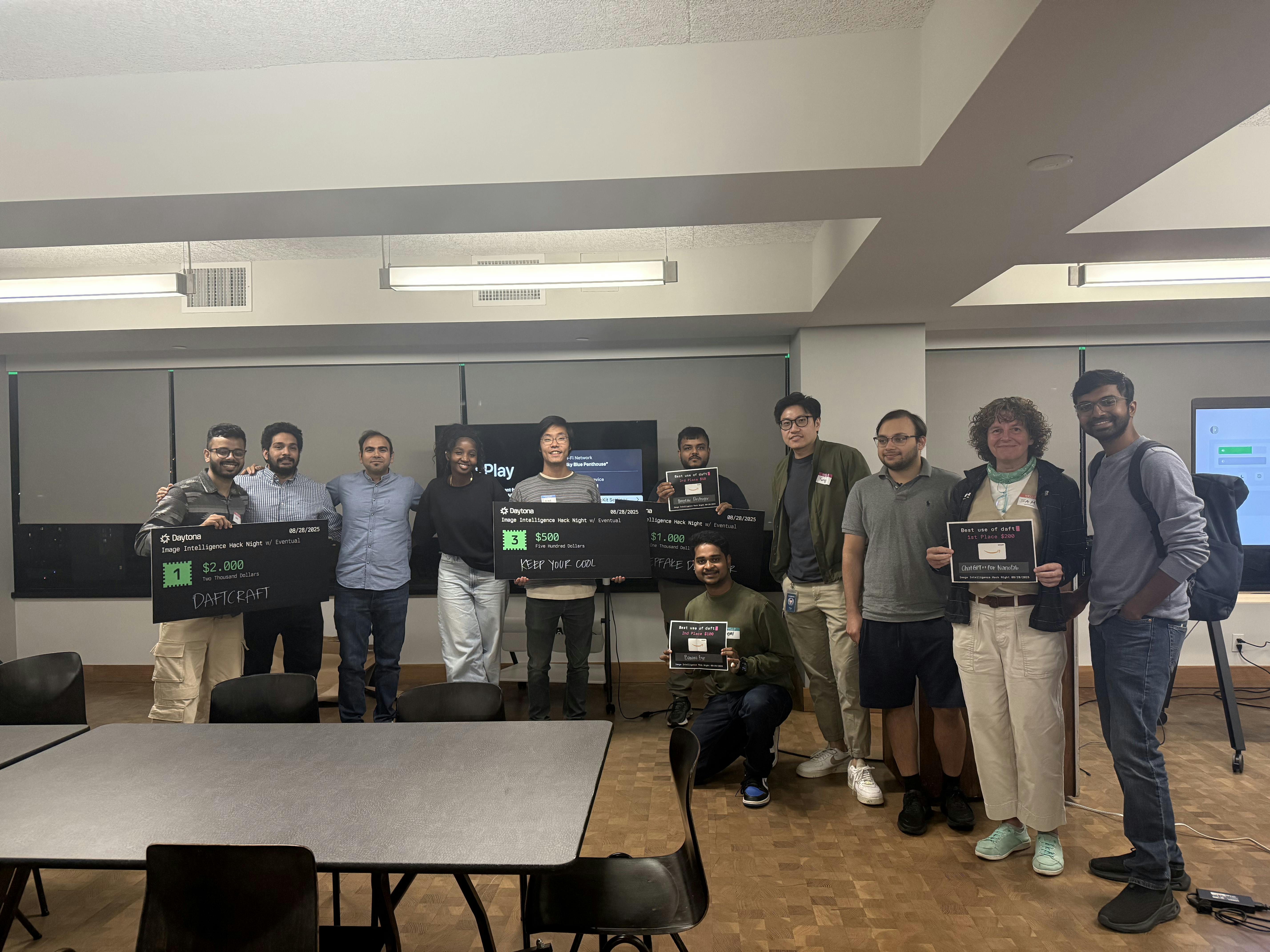 Participants at the Image Intelligence Hack Night