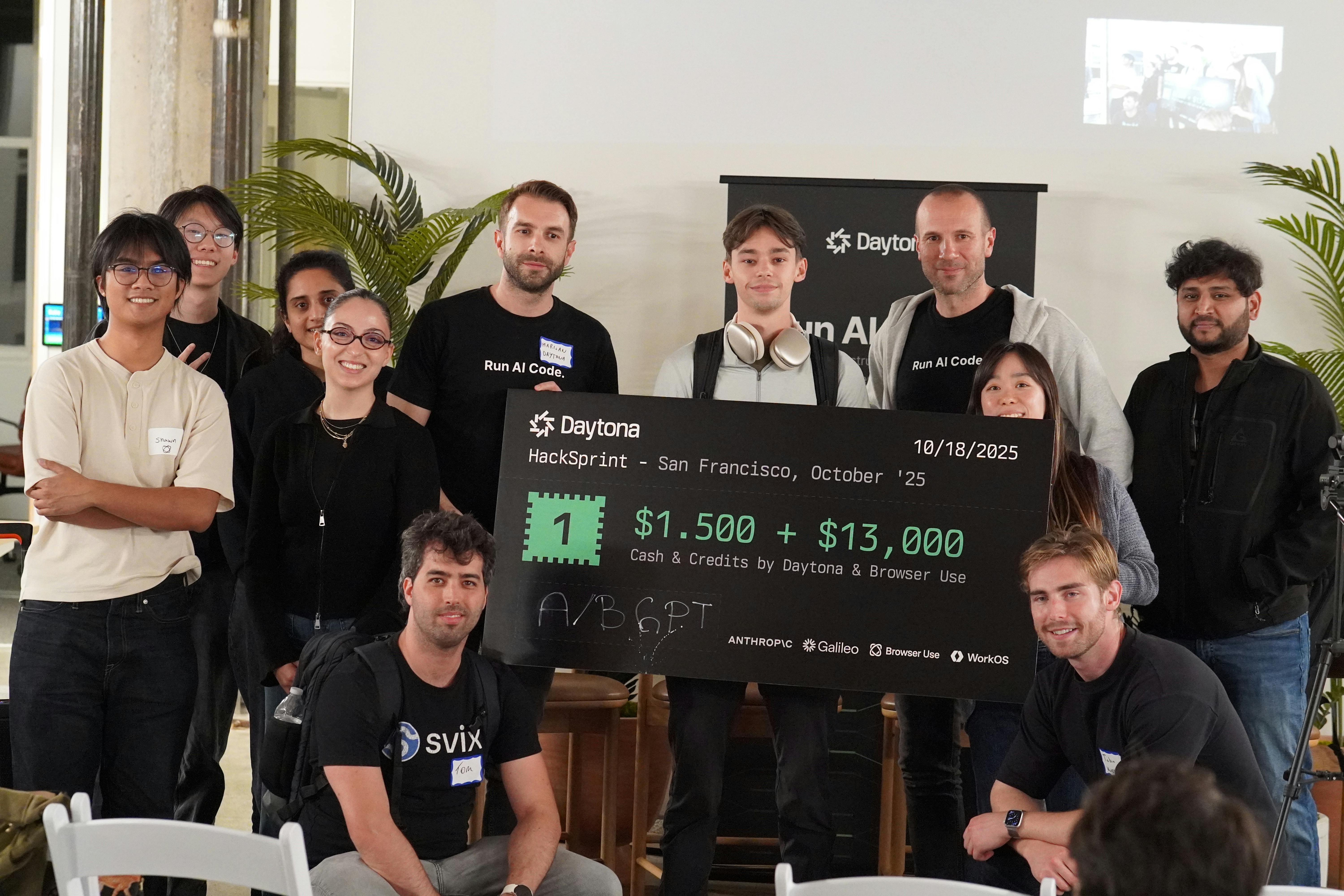 HackSprint Team w/ Daytona Team