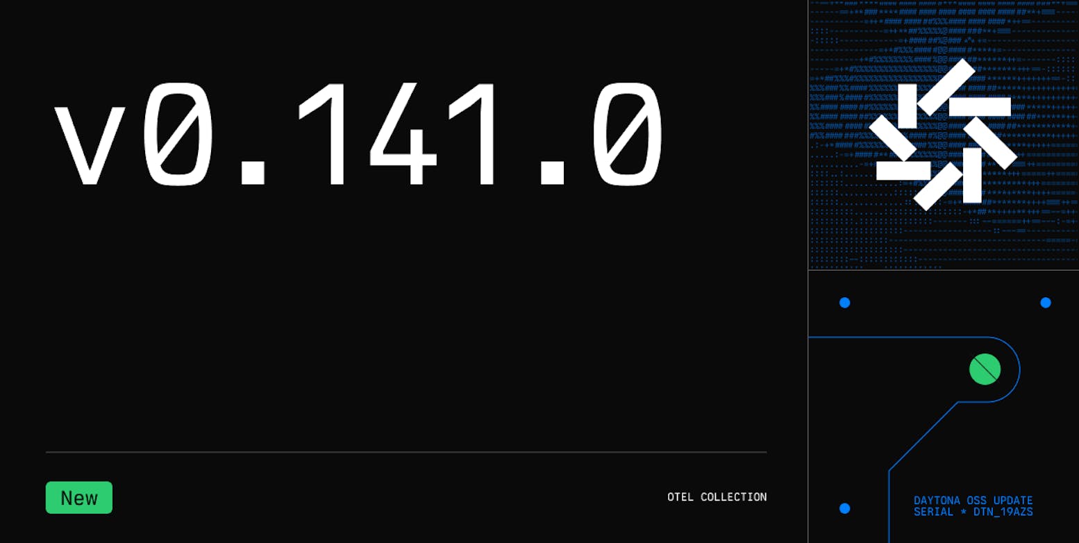 Daytona v0.141.0 changelog banner dark