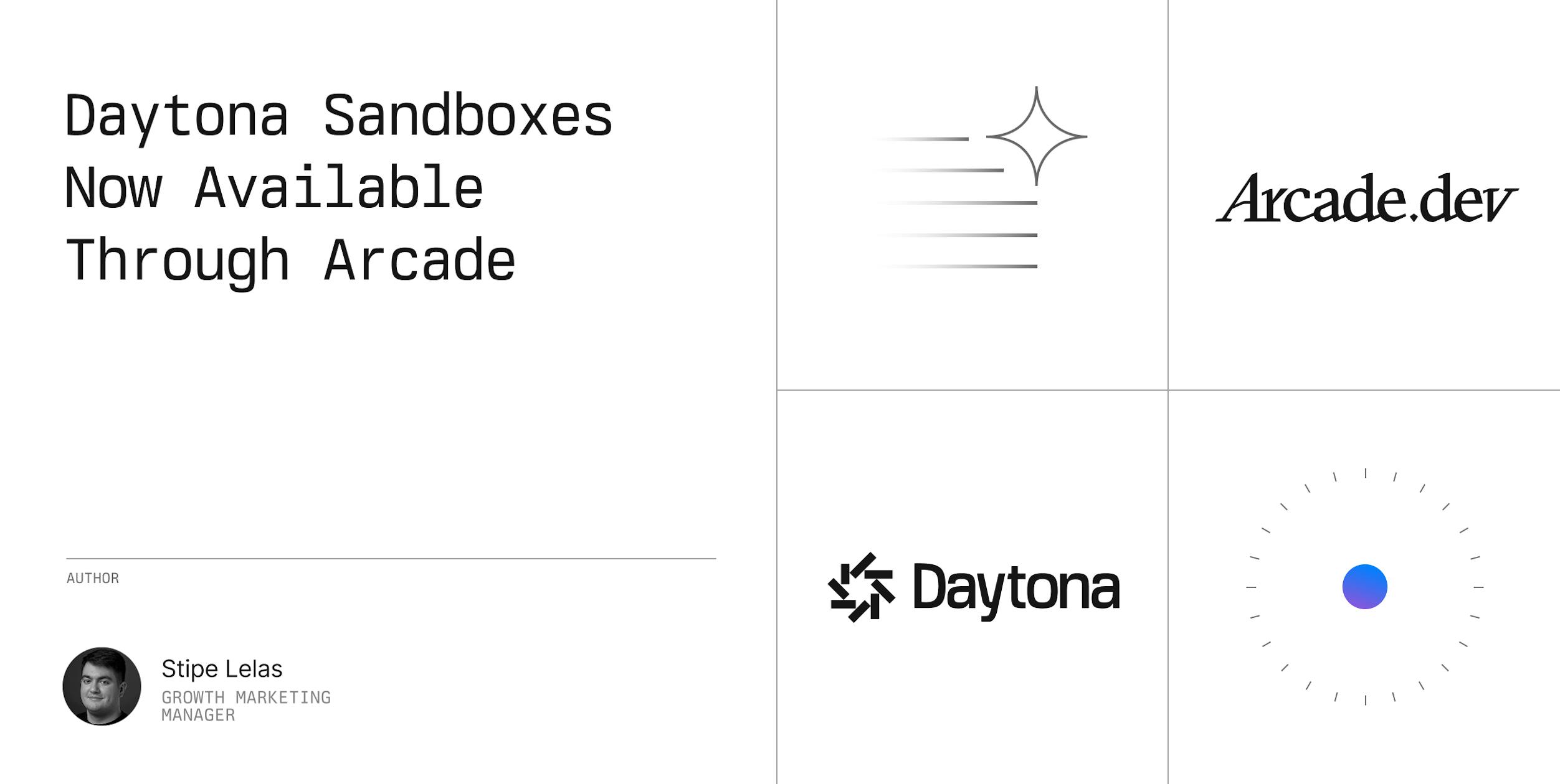 Daytona Sandboxes Now Available Through Arcade