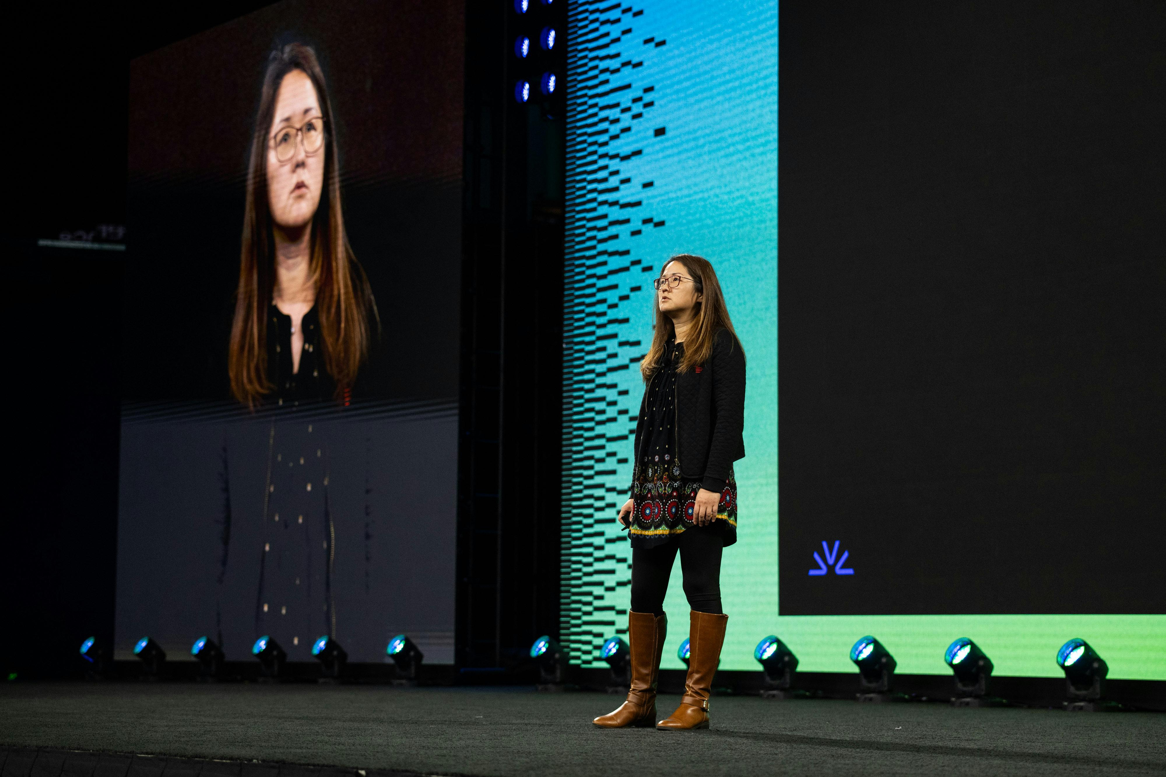 Lin Qiao, co-founder of Fireworks AI, at the recent Daytona Compute Conference.