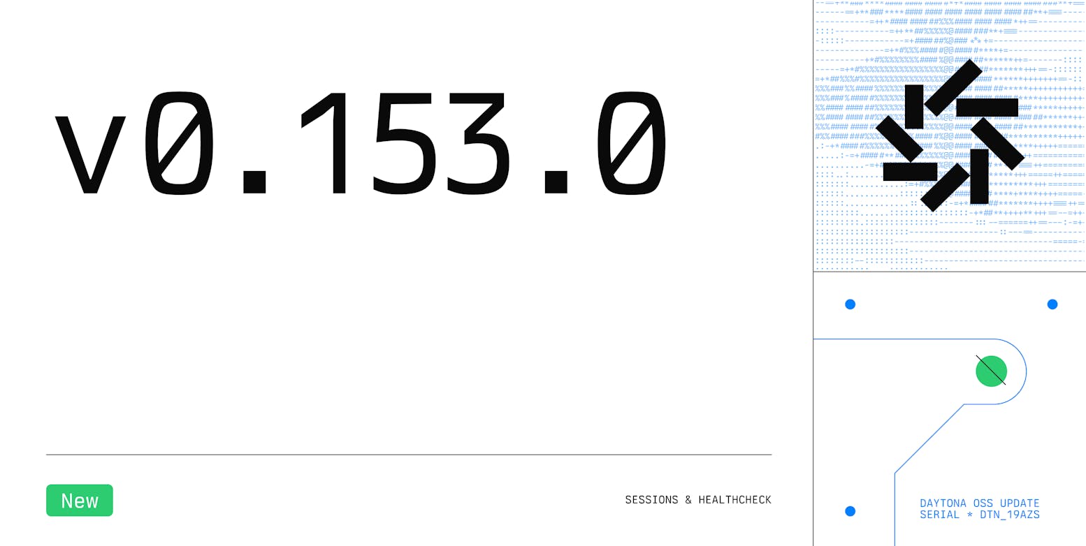 Daytona v0.153.0 Entrypoint Sessions & Runner Healthcheck - Light