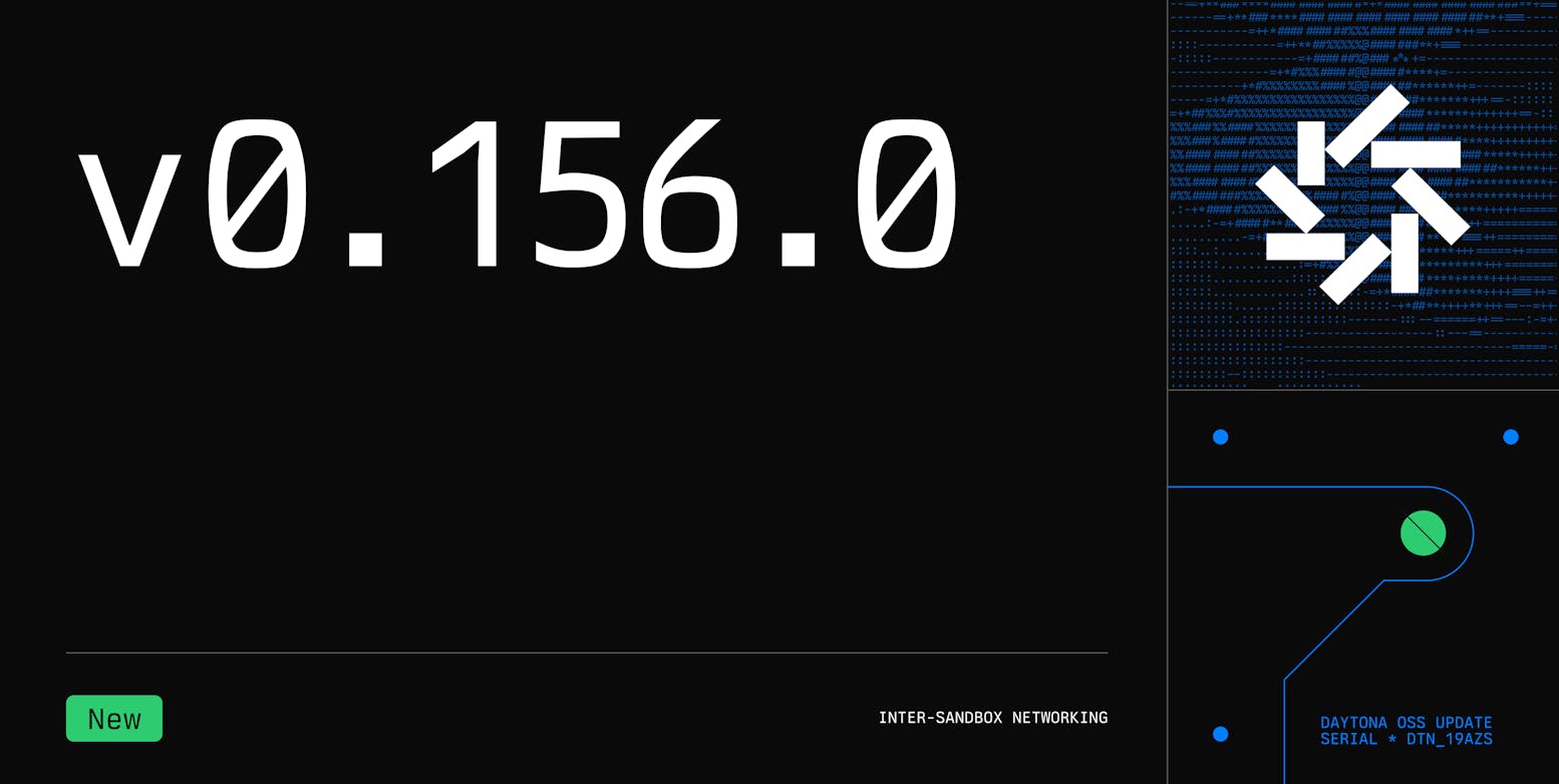 Daytona v0.156.0 changelog dark