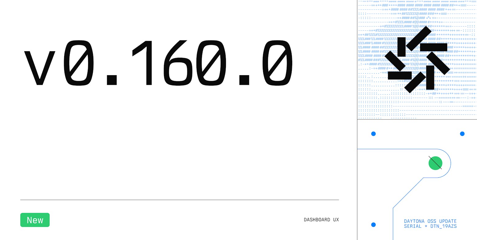 Daytona v0.160.0 changelog light