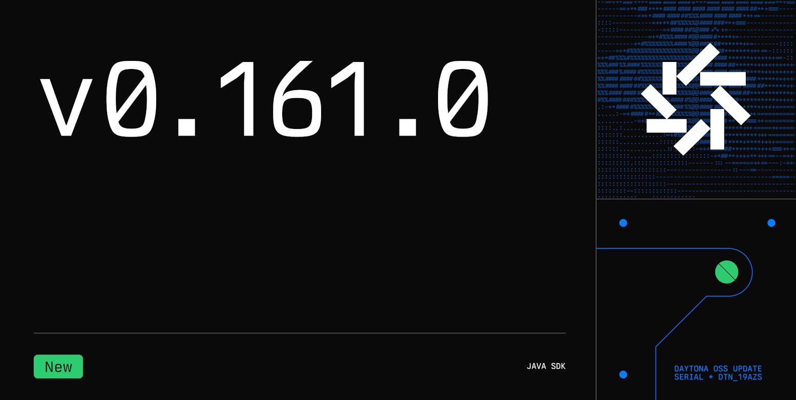 Daytona v0.161.0 changelog dark