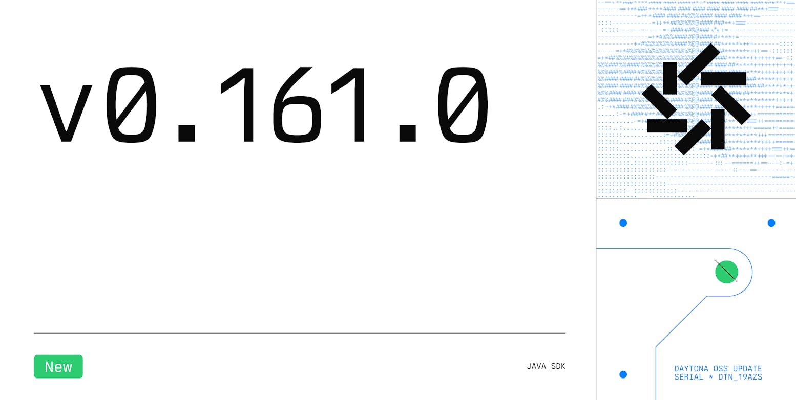 Daytona v0.161.0 changelog light