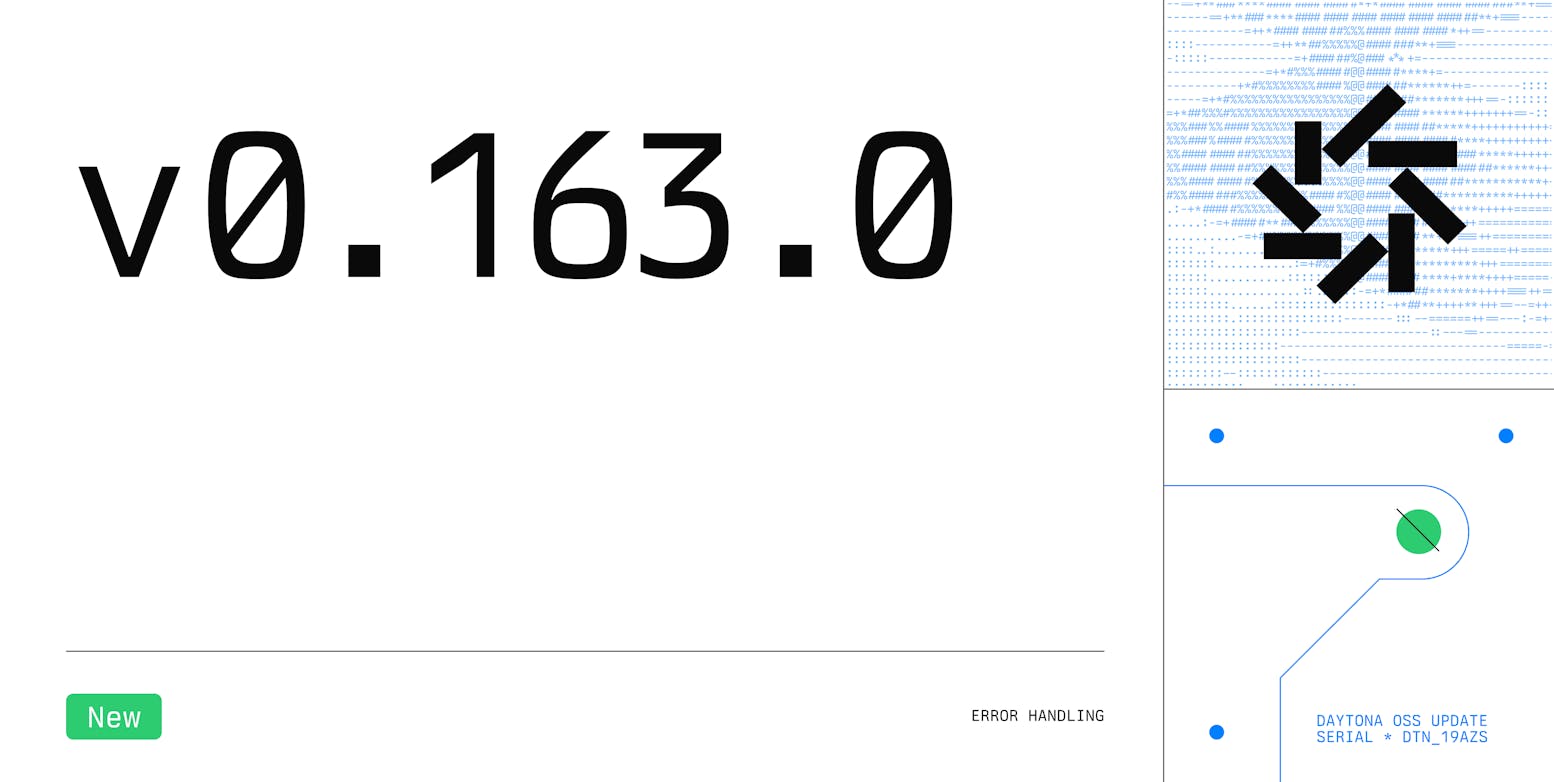 Daytona v0.163.0 changelog light